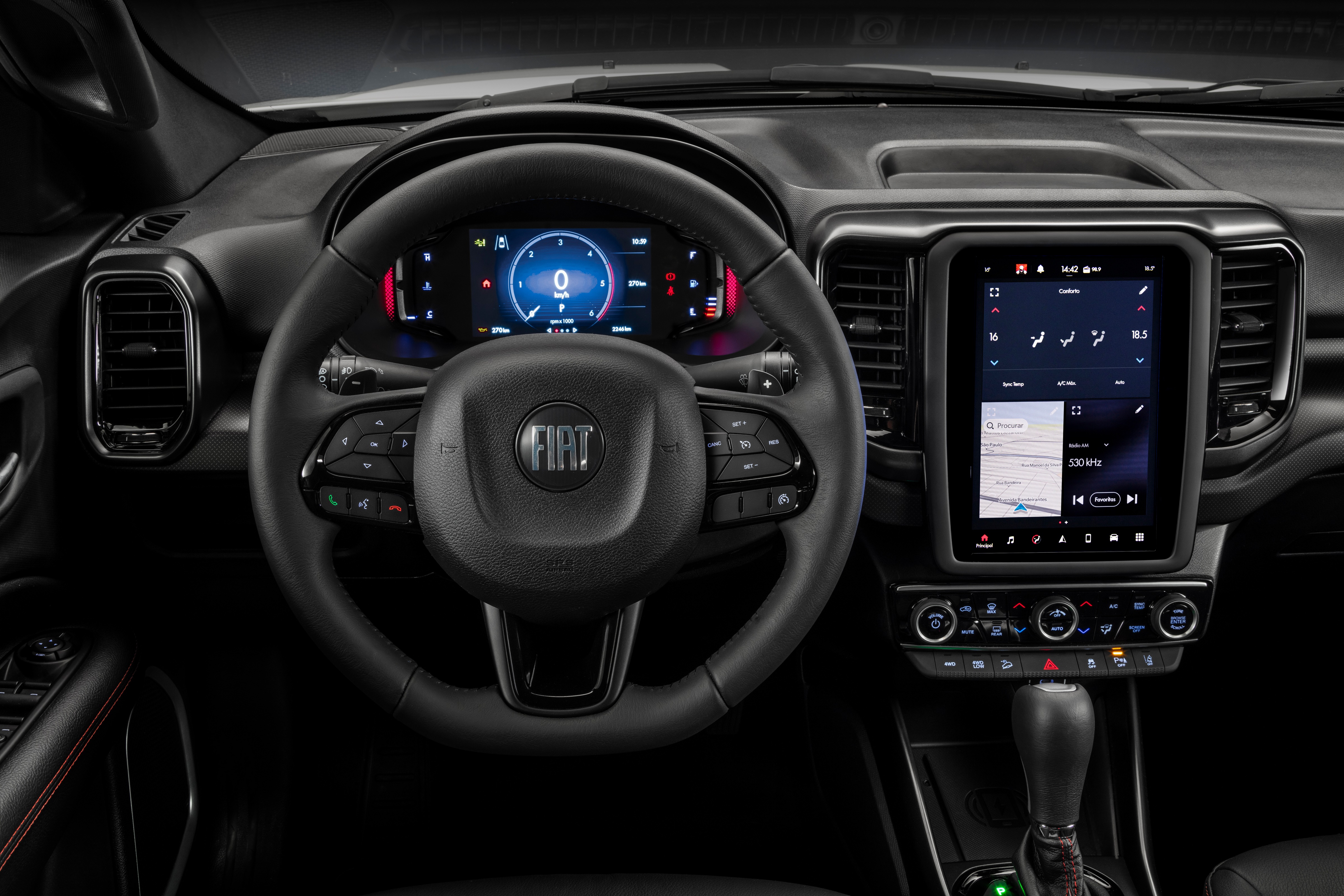 Fiat Toro Ultra 2021 Interior Dashboard HD Wallpaper