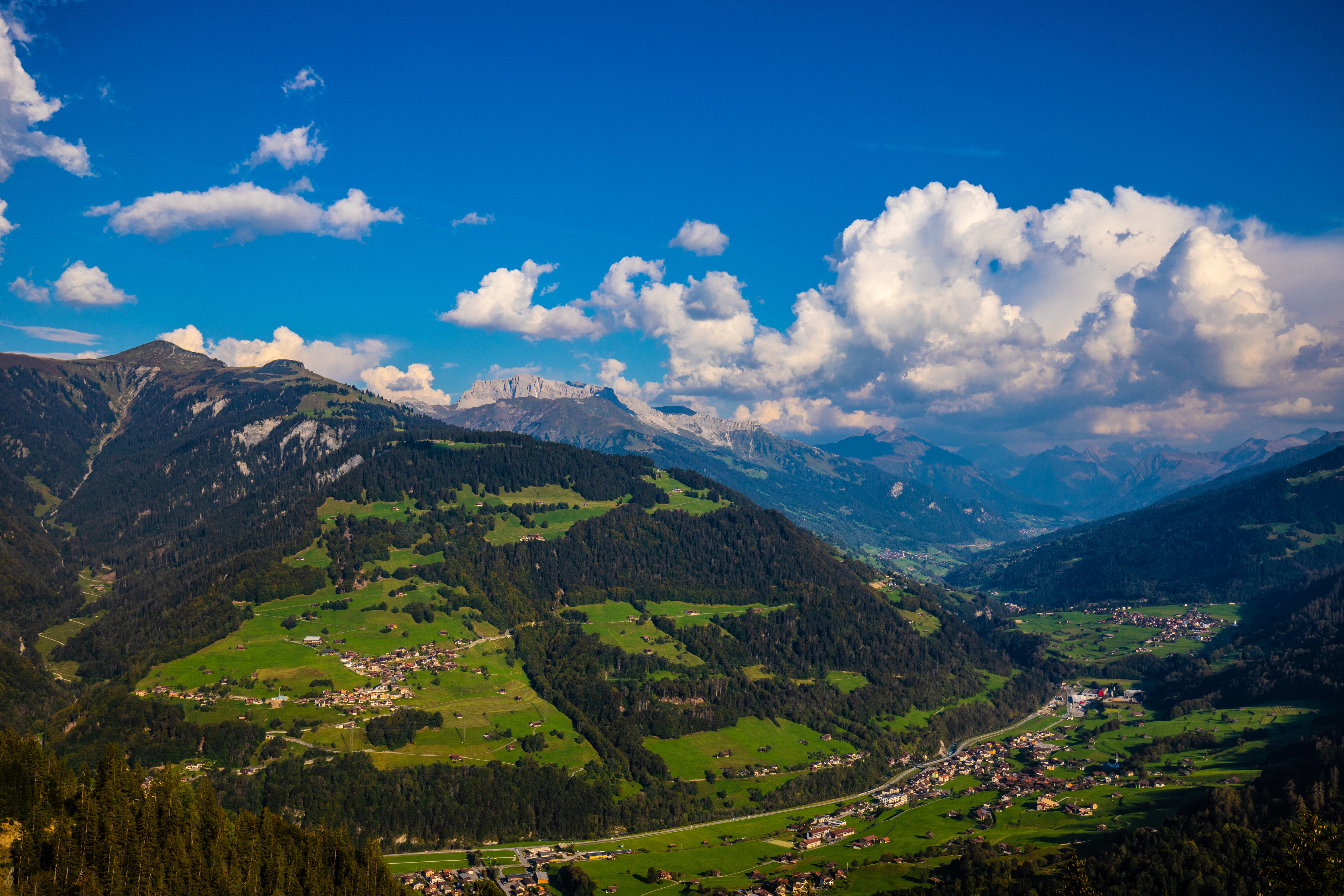 Furna, Switzerland Mountains and Alps Landscape HD Wallpaper