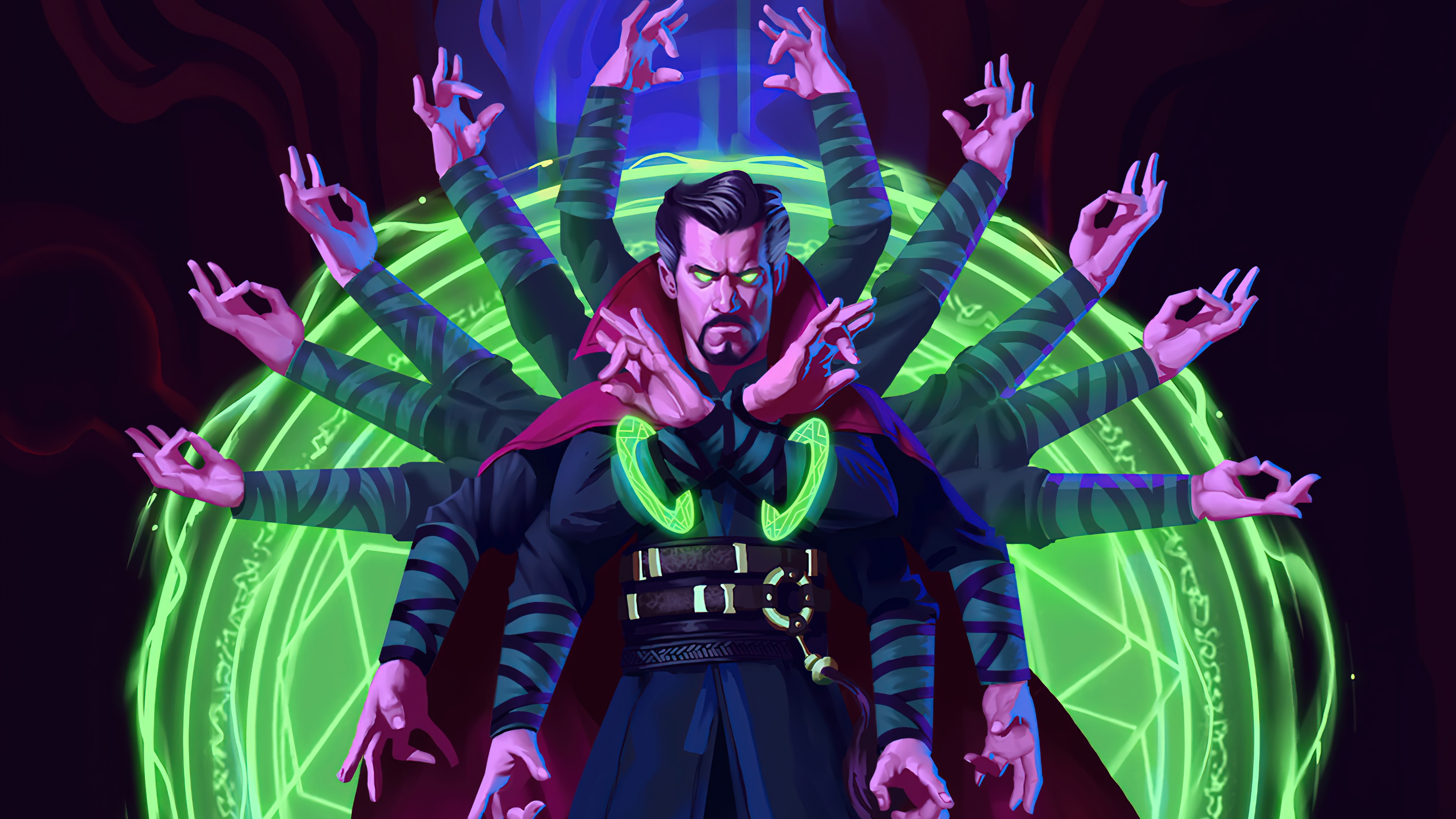 Doctor Strange from Multiverse of Madness art 4K HD Wallpaper