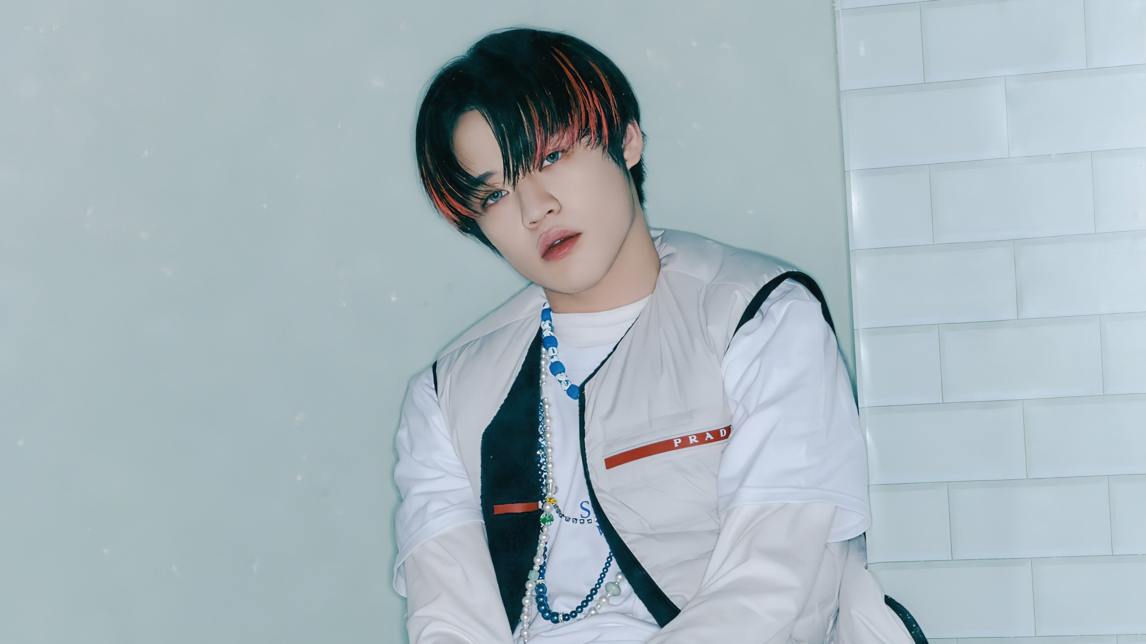 Chenle from NCT Dream in Glitch Mode 4K HD Wallpaper