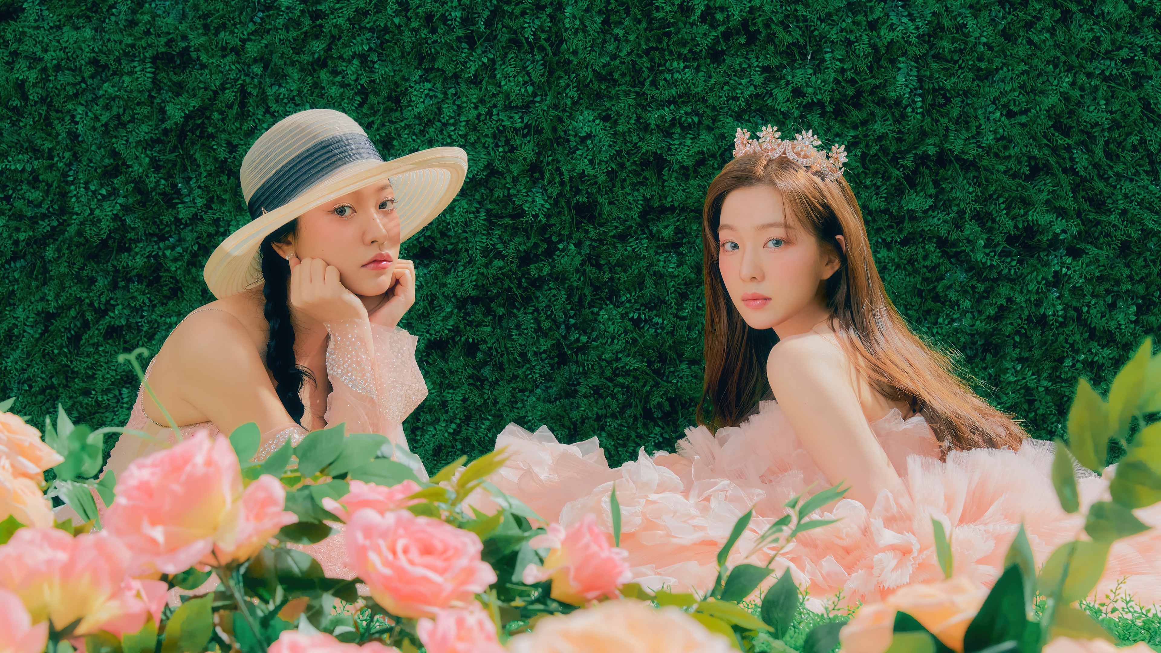 Red Velvet Yeri and Irene from Feel My Rhythm 4K HD Wallpaper