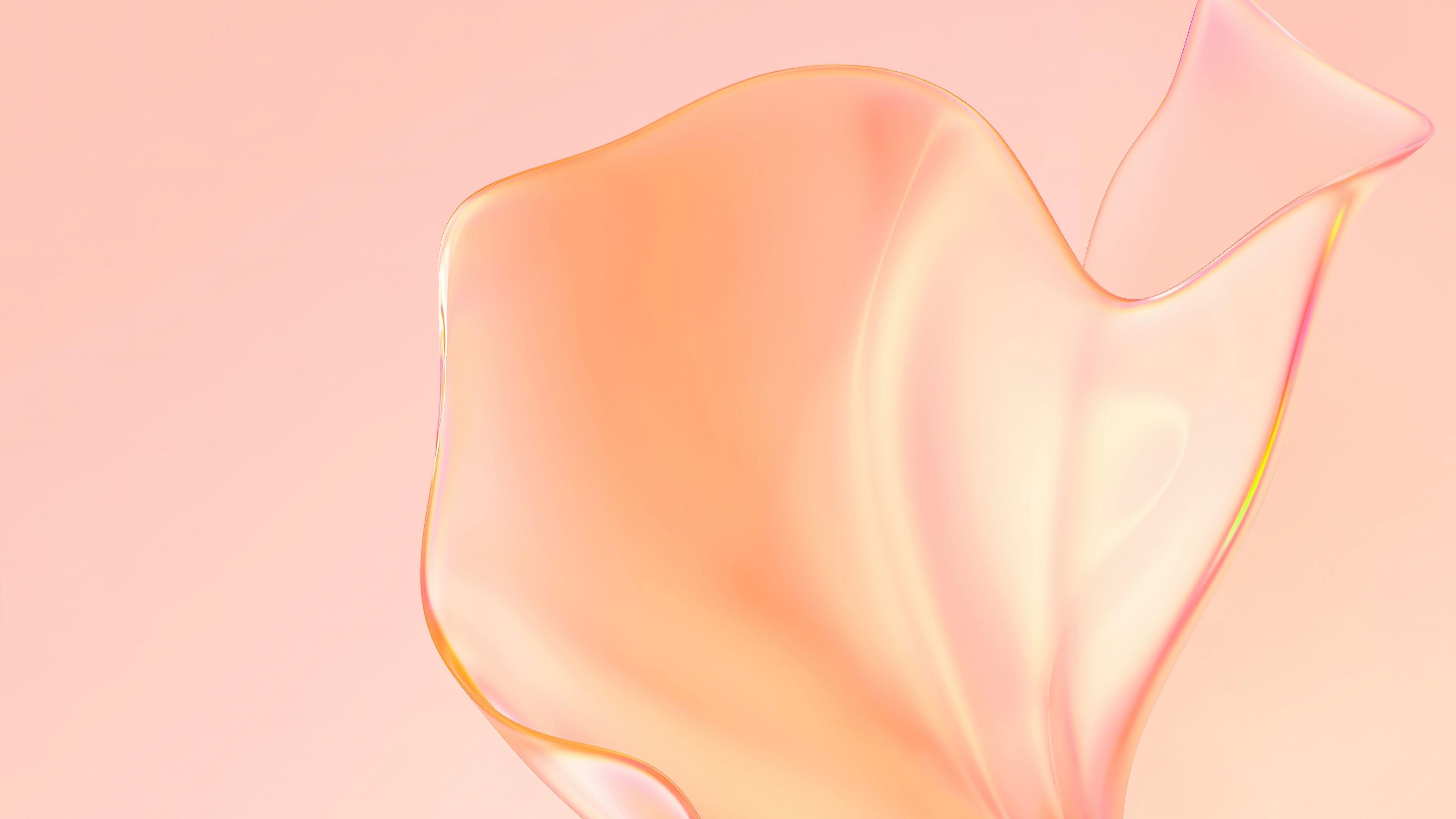 Peach abstract 4K HD Wallpaper