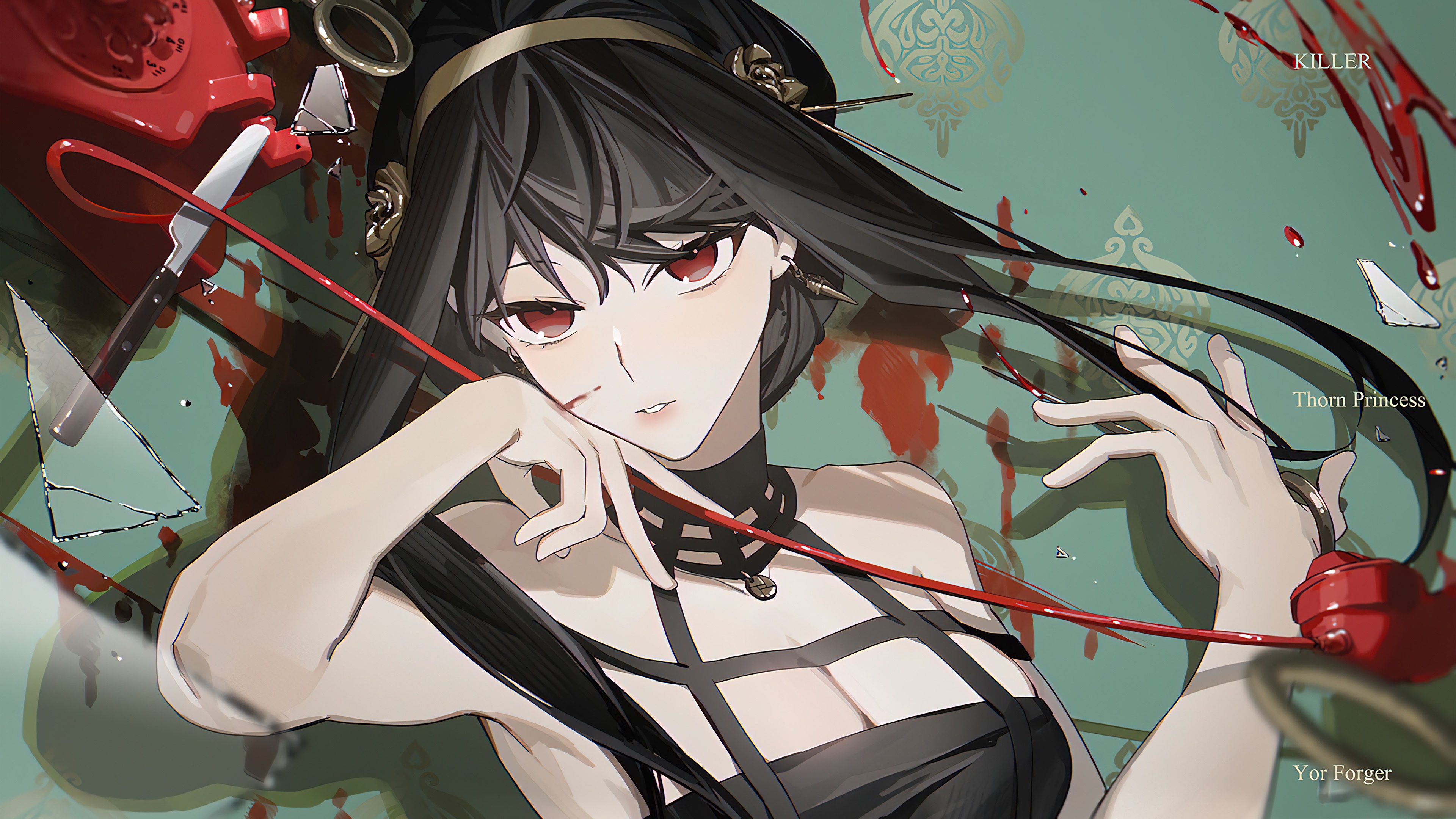 Yor Forger from Spy x Family Killer Thorn Princess 4K HD Wallpaper