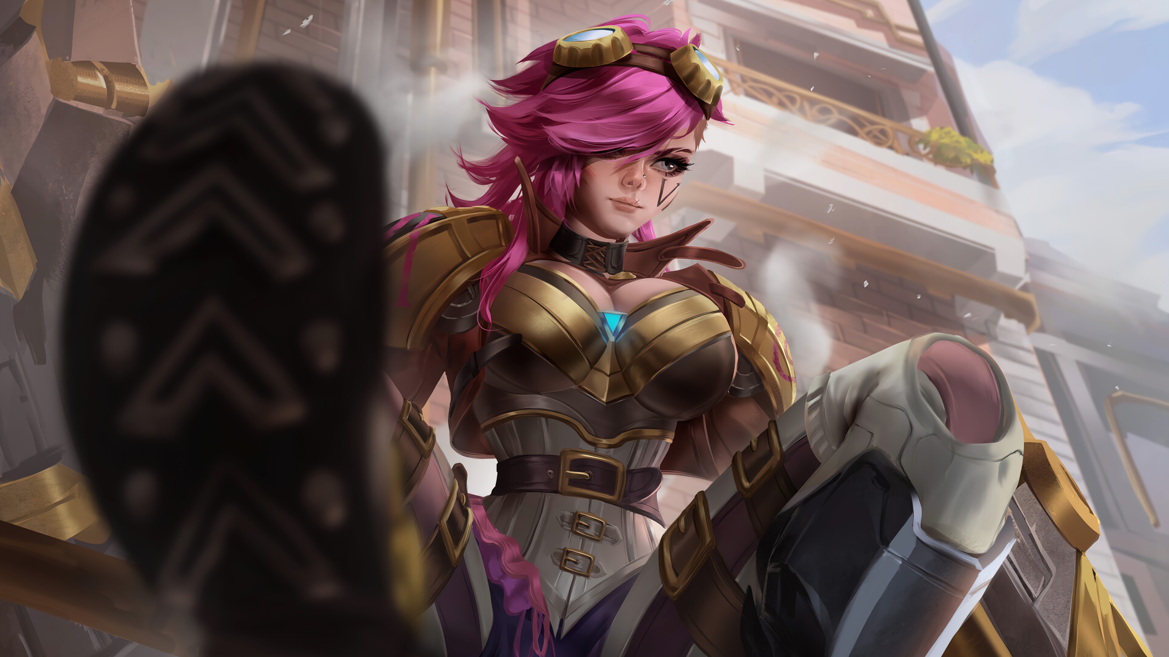 Vi from League of Legends 4K HD Wallpaper