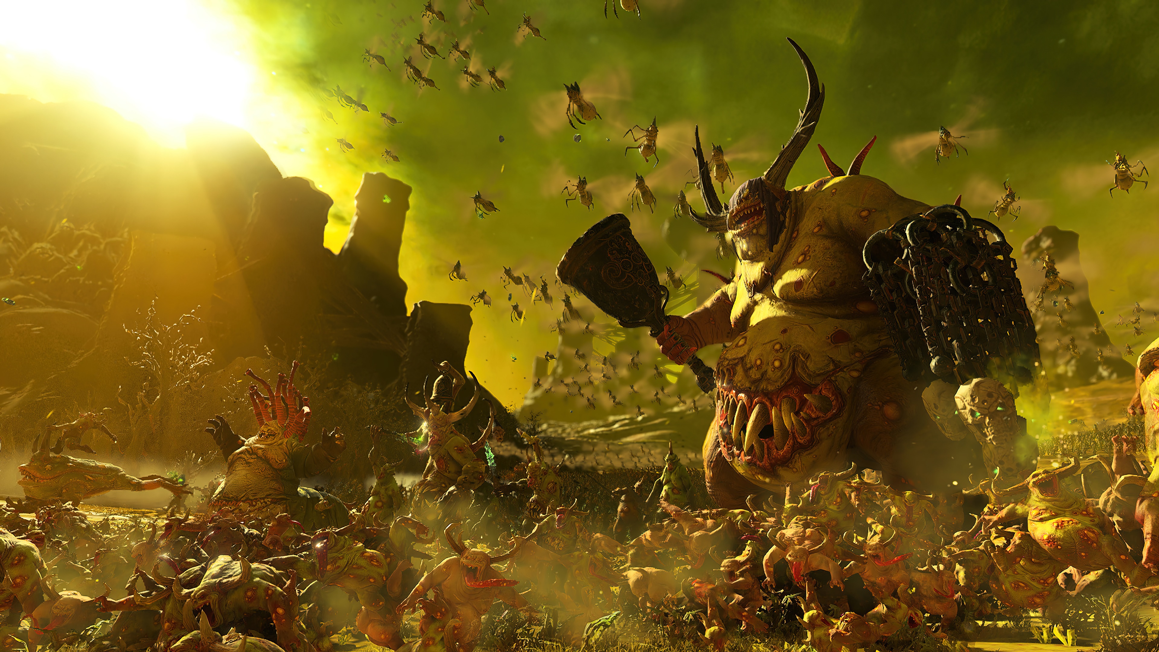 Nurgle faction in Total War: Warhammer III 4K HD Wallpaper