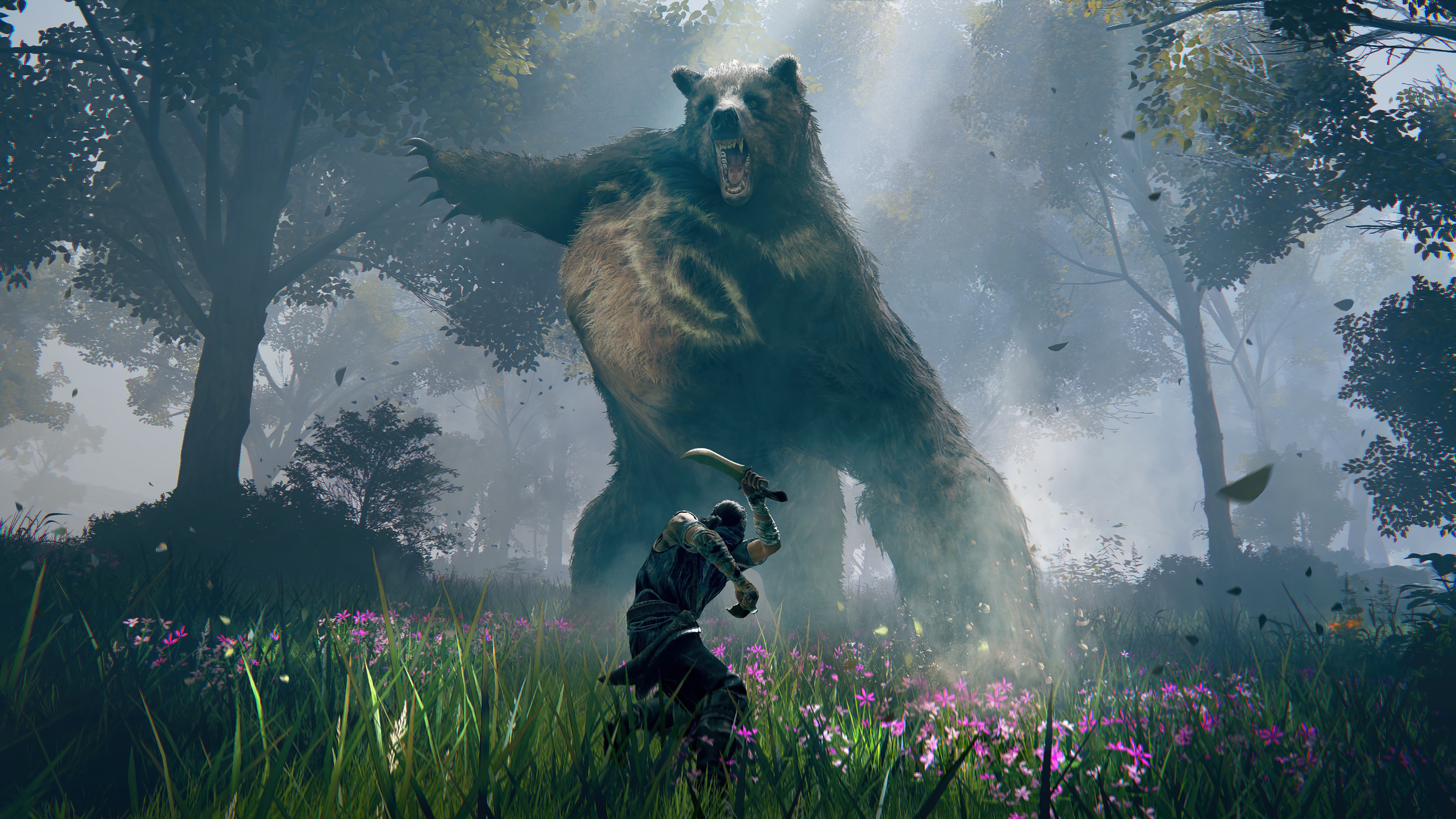 Runebear boss fight from Elden Ring 4K HD Wallpaper