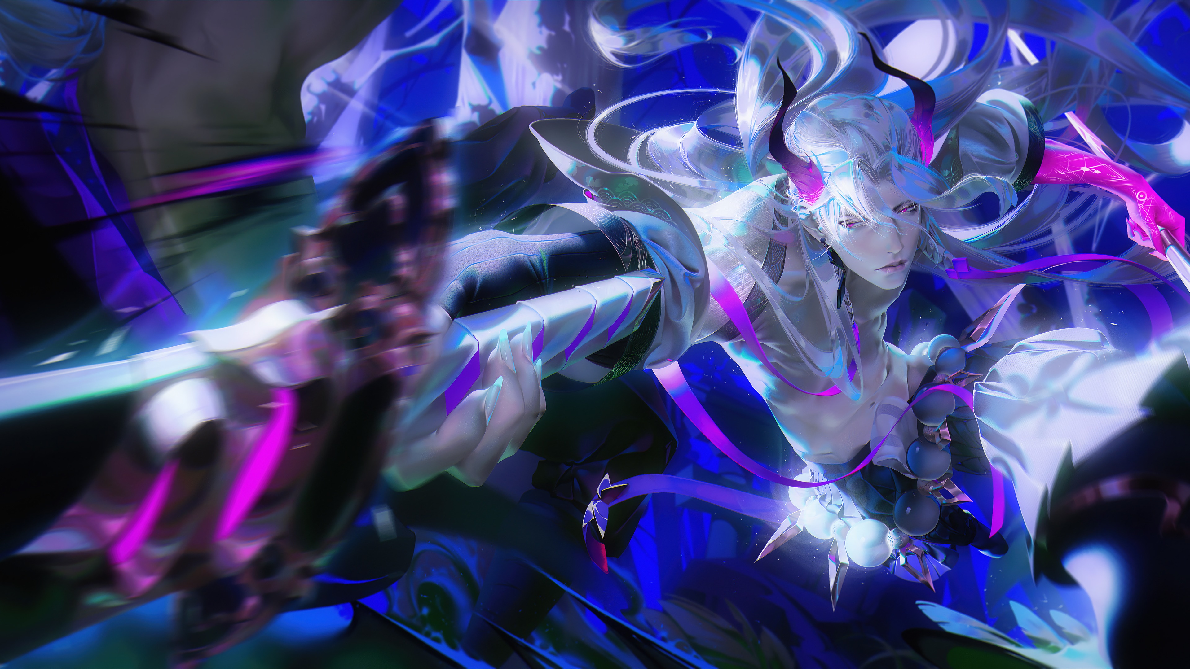 Spirit Blossom Yone from League of Legends 4K HD Wallpaper
