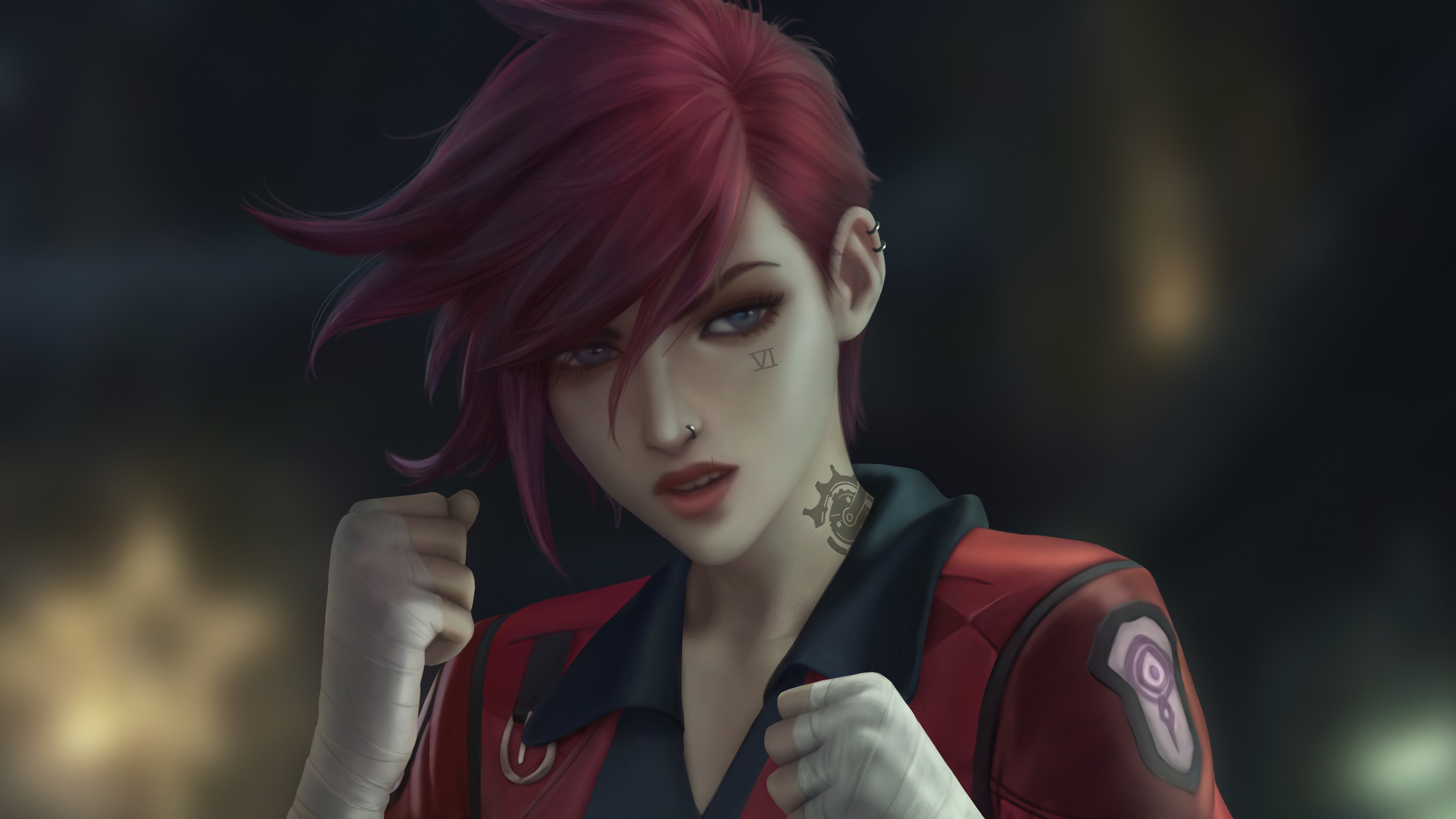 Vi from Arcane League of Legends 4K HD Wallpaper