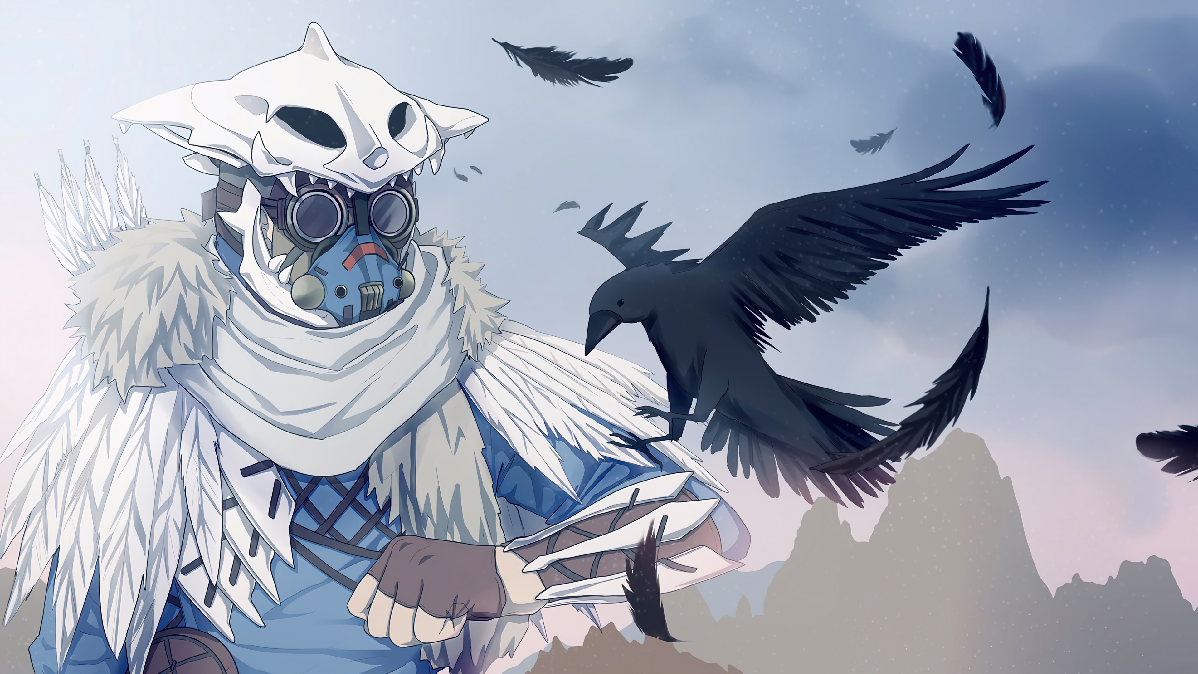 Bloodhound from Apex Legends with Crows HD Wallpaper
