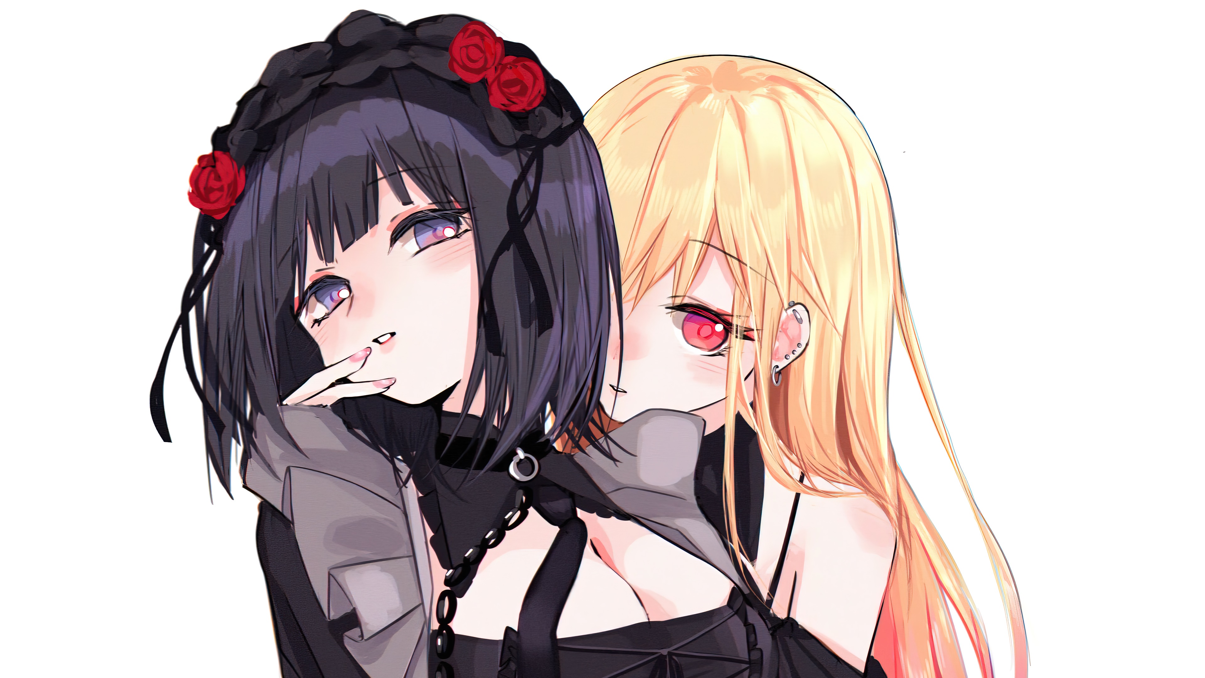 Marin Kitagawa and Wakana Gojo from My Dress-Up Darling 4K HD Wallpaper