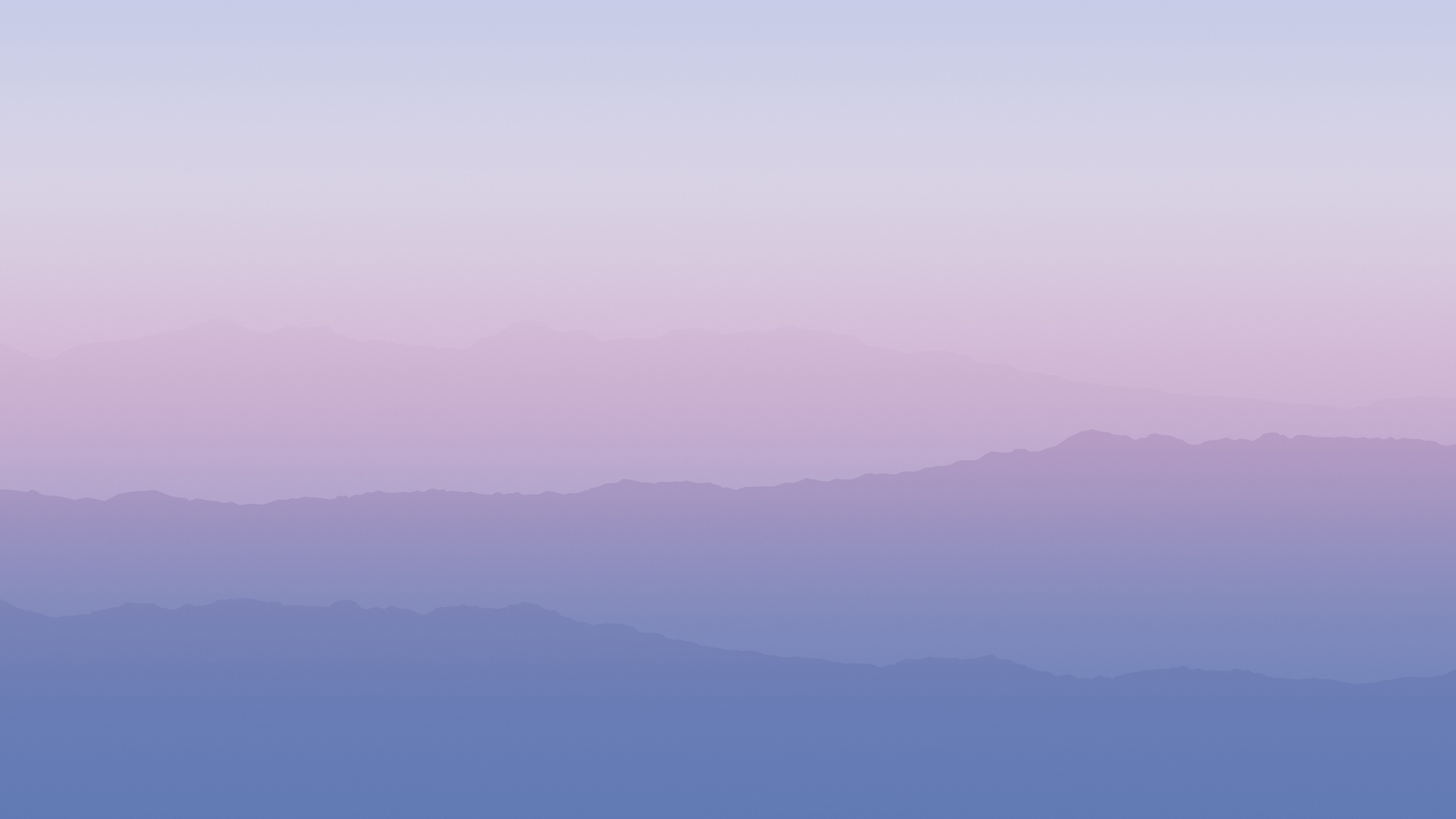 Minimalist Mountain Landscape 4K HD Wallpaper