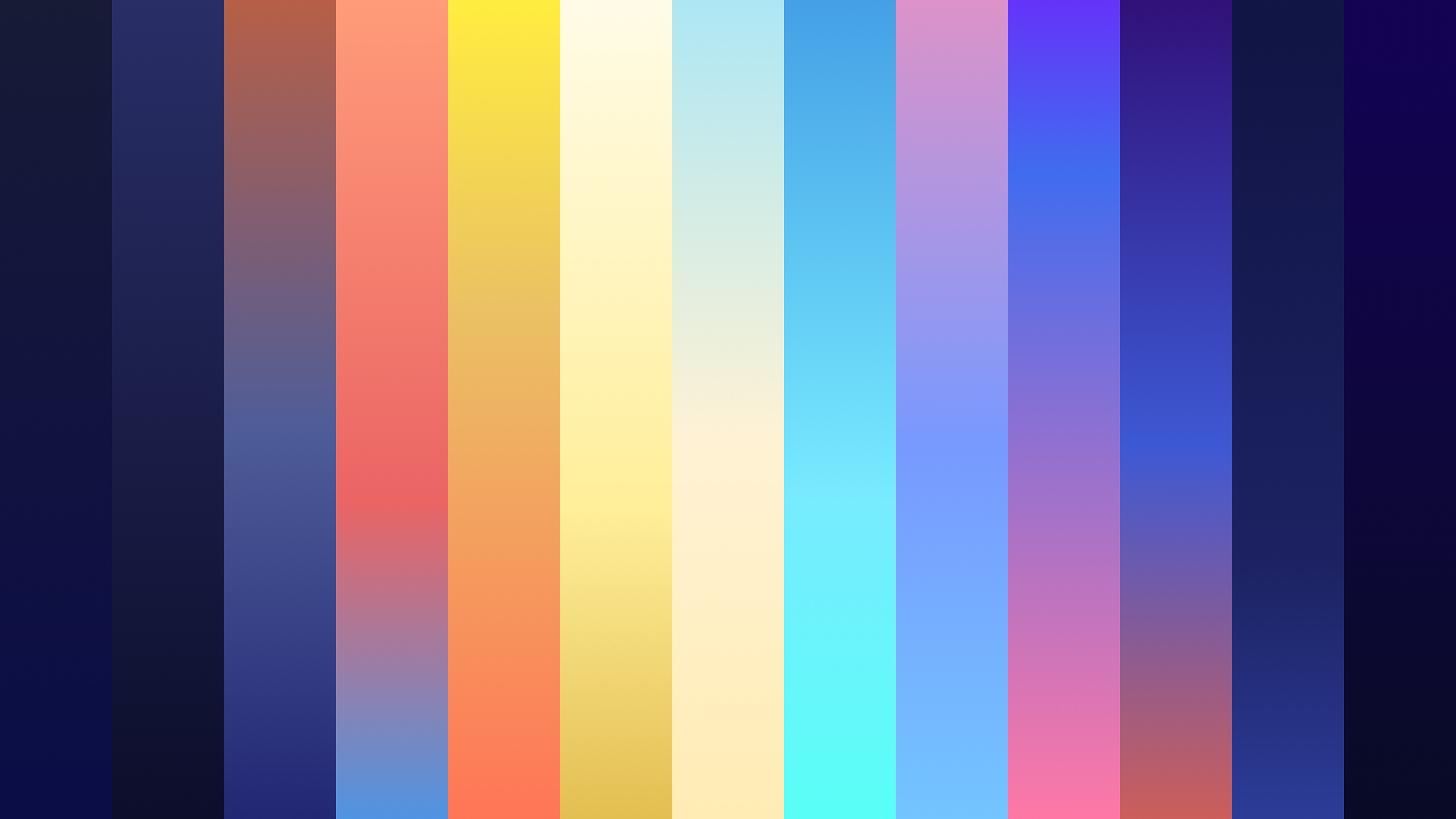 Colorful vertical stripes gradient 4K HD Wallpaper