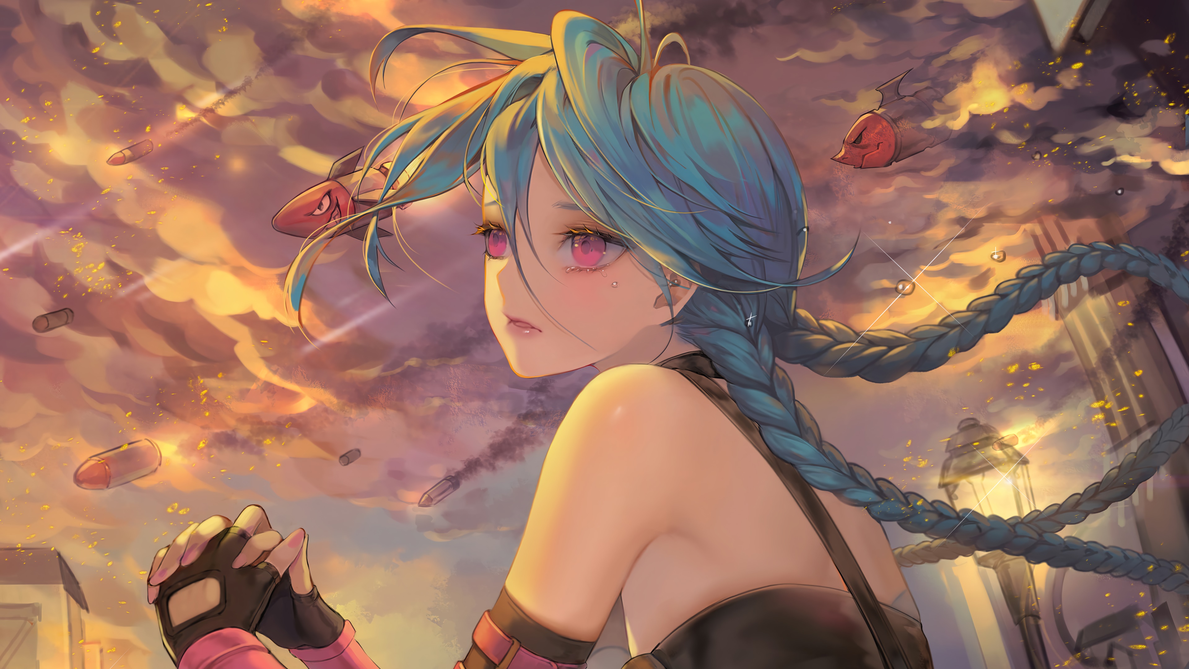 Jinx from League of Legends in 4K HD Wallpaper