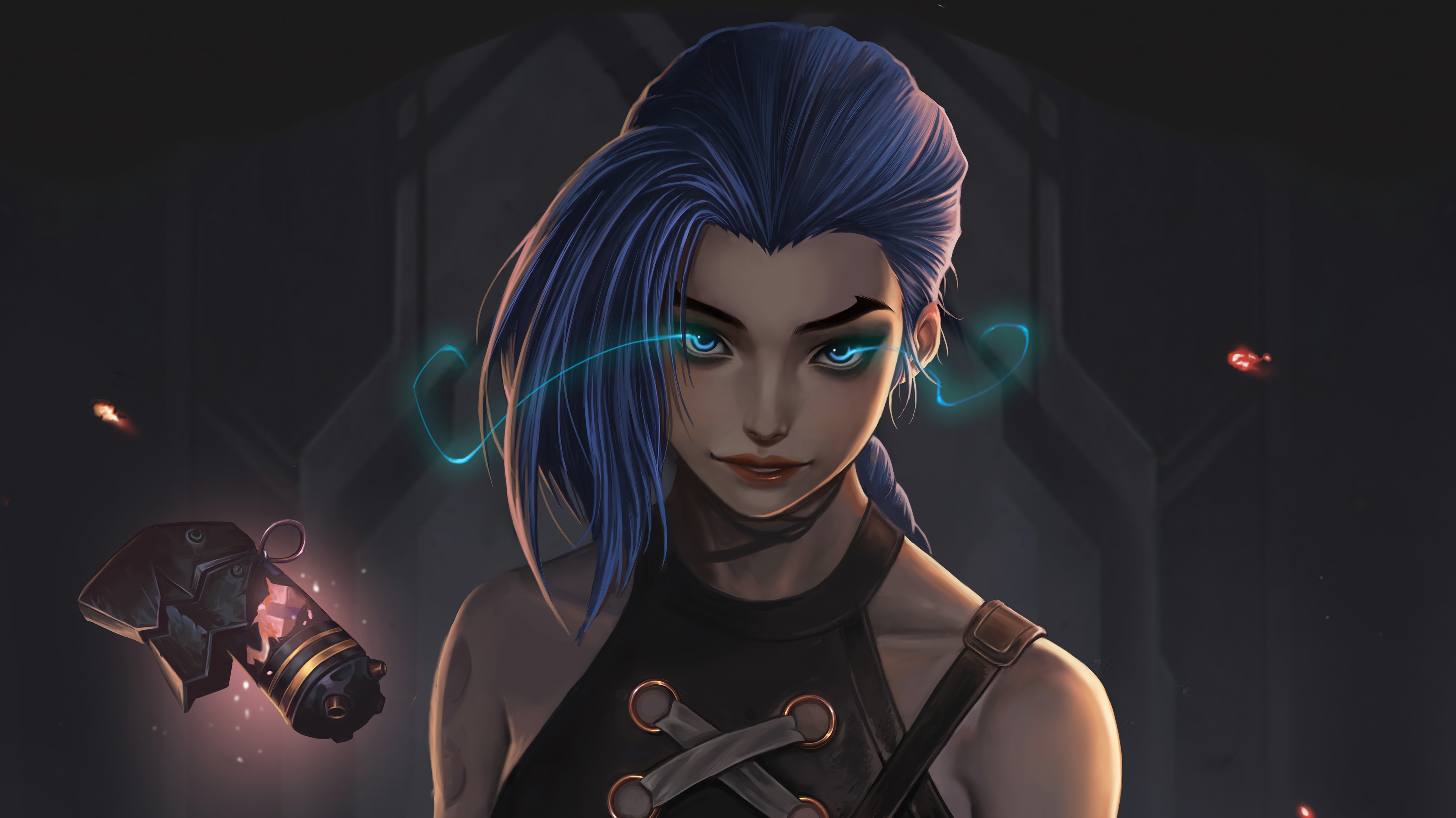 Jinx from Arcane League of Legends 4K HD Wallpaper
