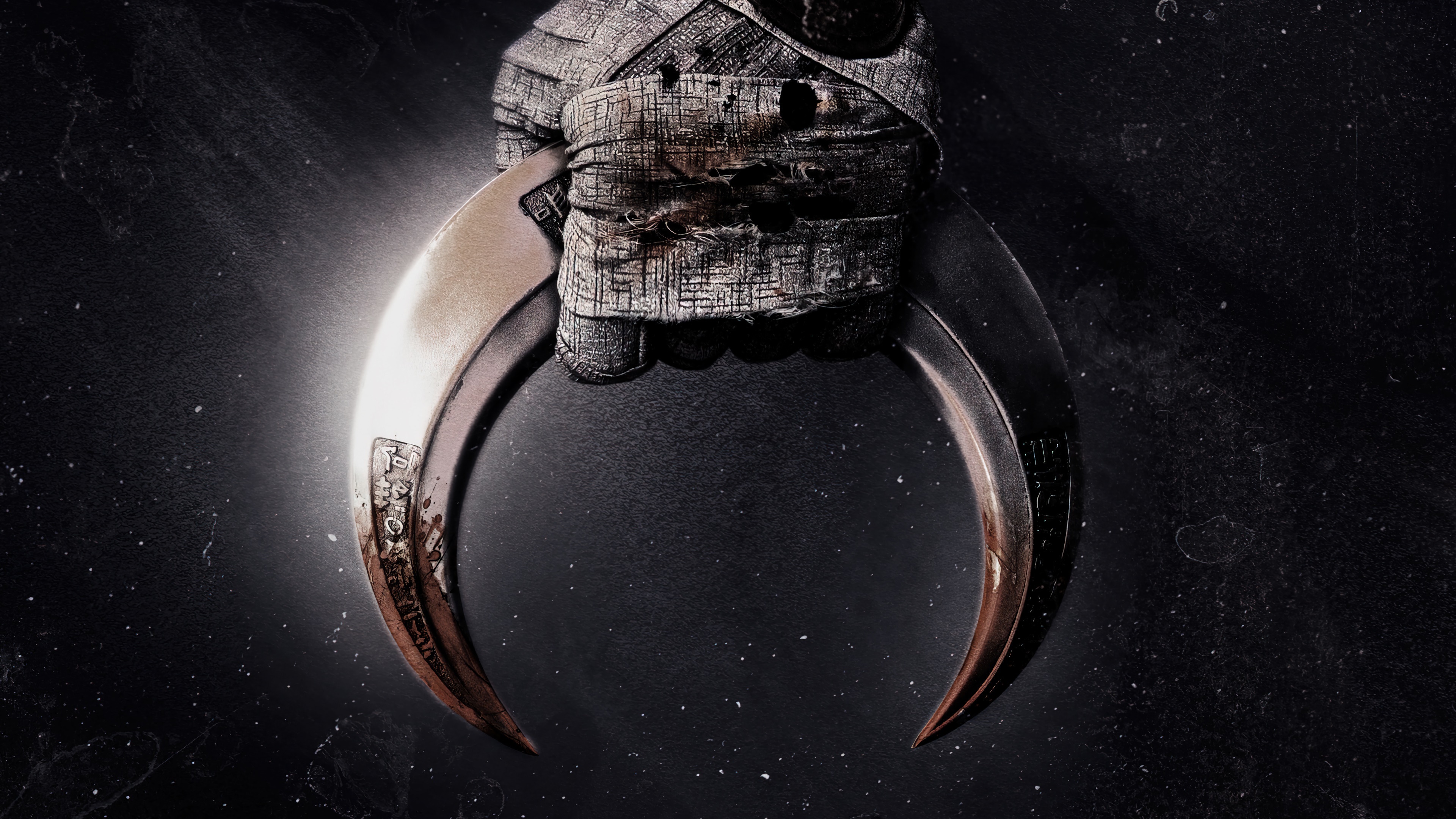 Moon Knight Khonshu's Cresent Darts 4K HD Wallpaper