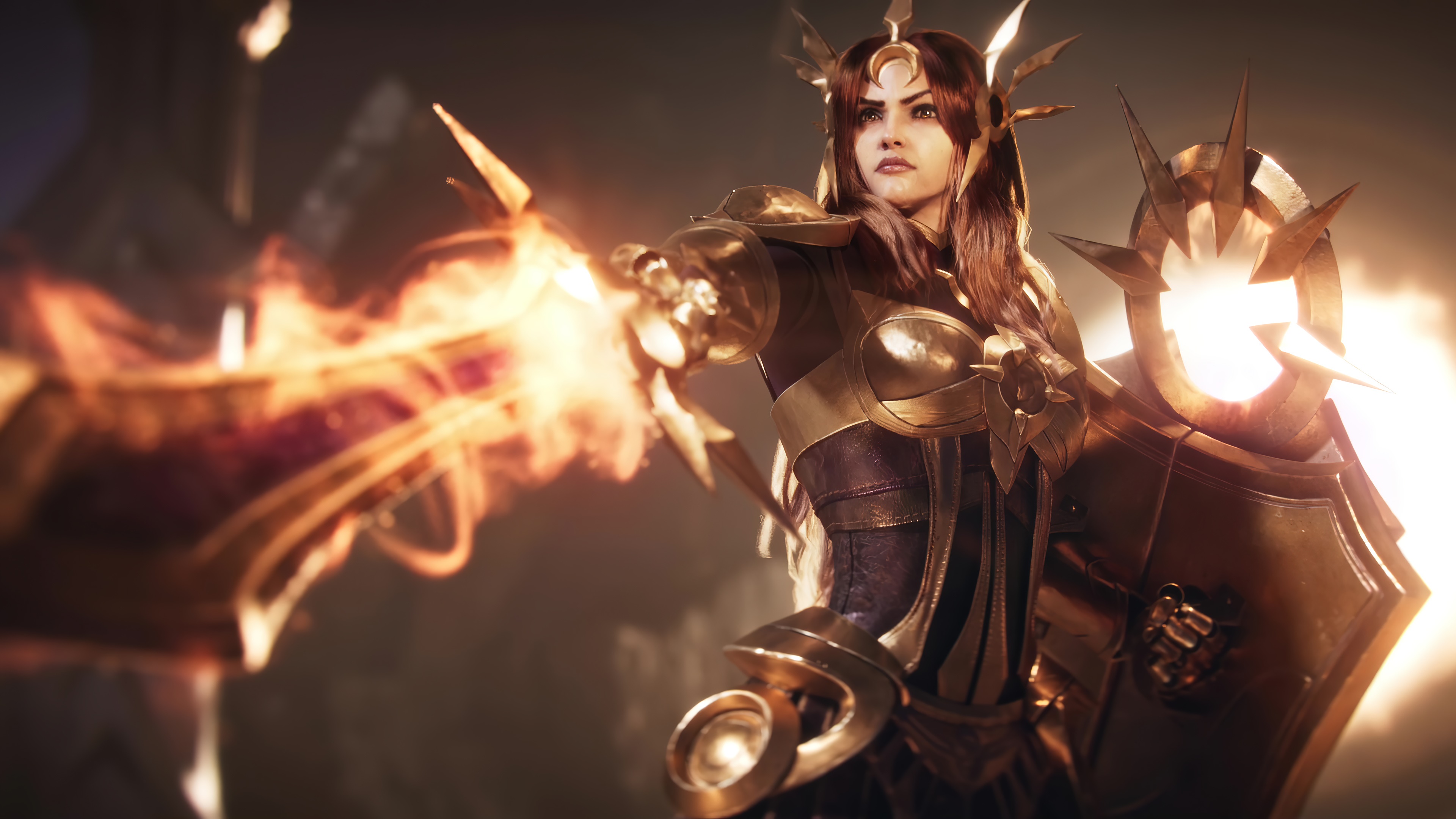 Leona from League of Legends 4K HD Wallpaper