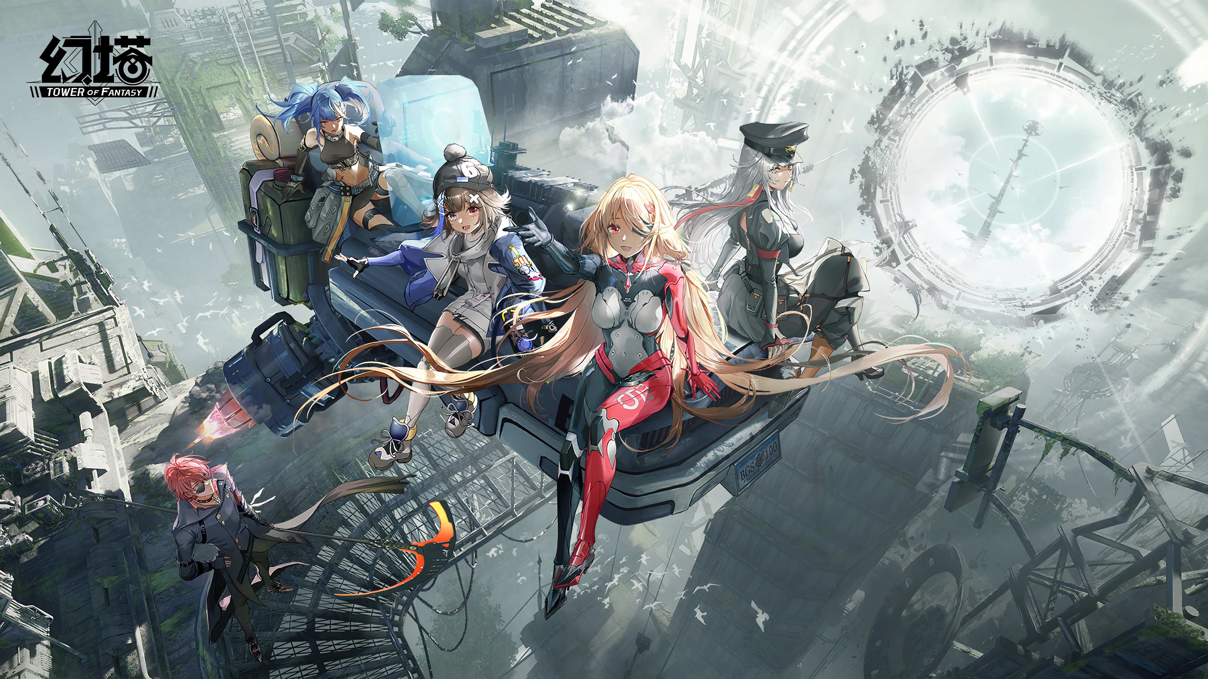 Characters from Tower of Fantasy 4K HD Wallpaper