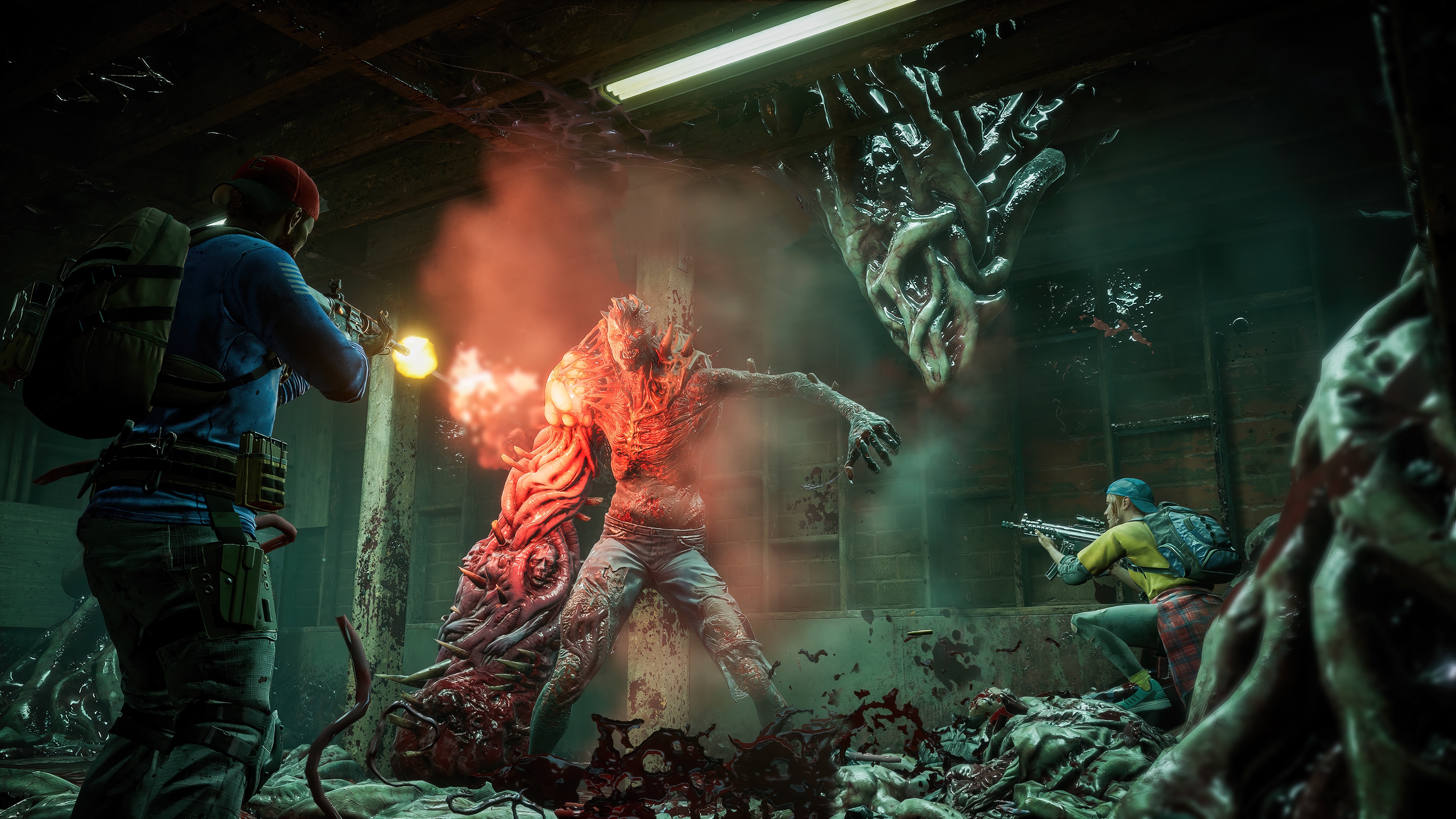 Back 4 Blood Tallboy zombie fight 4K HD Wallpaper