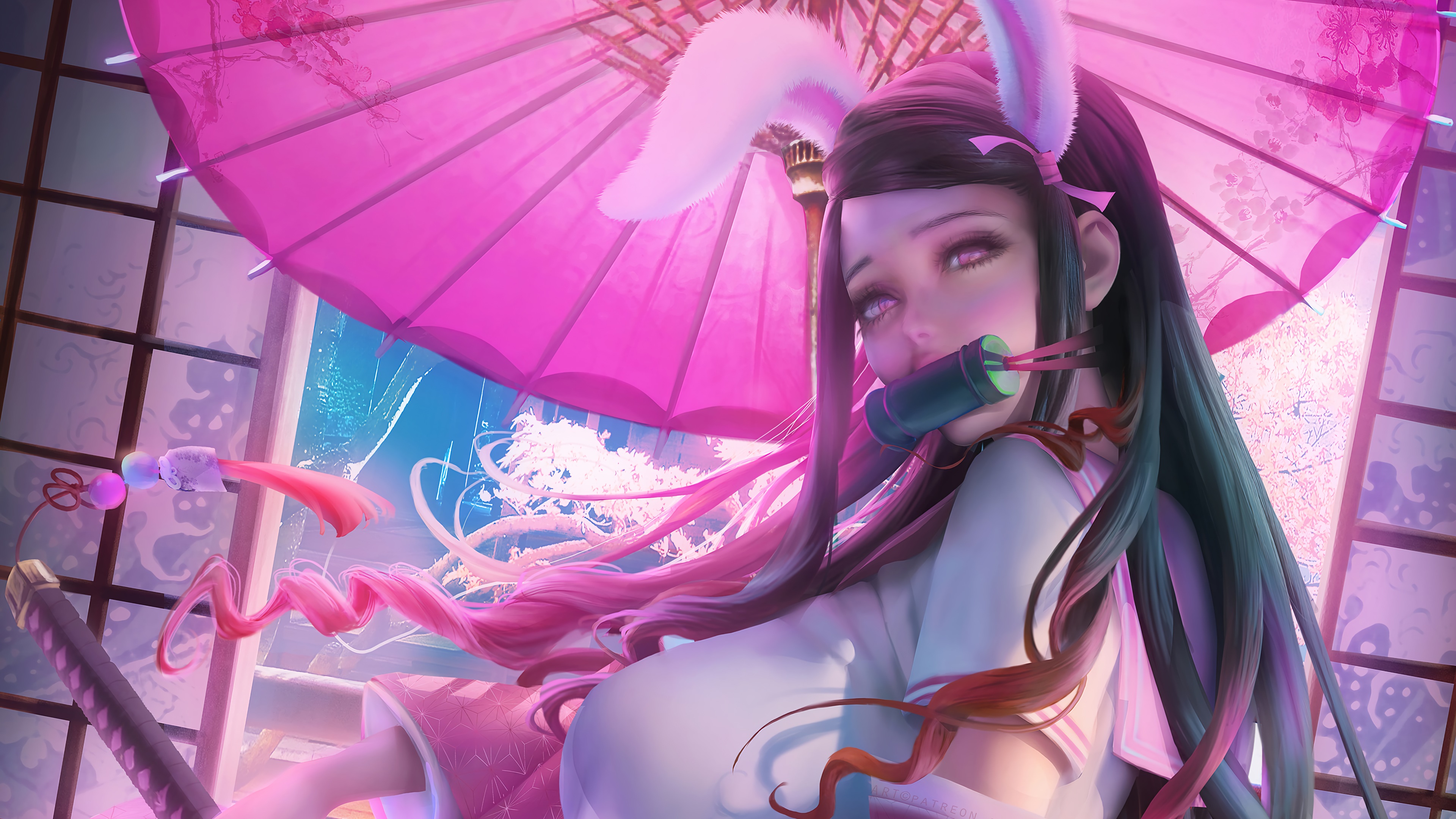 Nezuko Kamado from Demon Slayer 4K HD Wallpaper