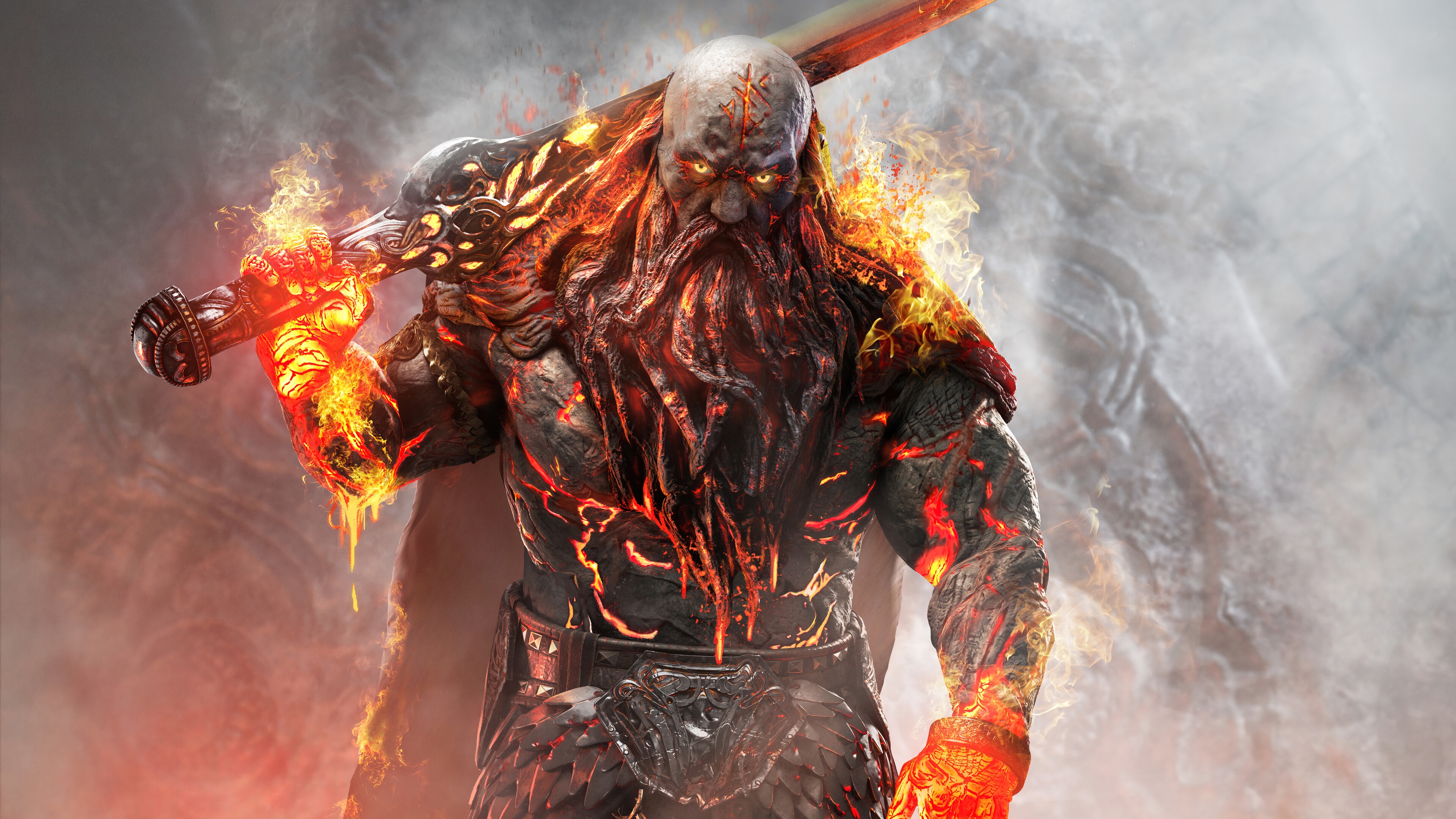 Surtr from Assassin's Creed Valhalla: Dawn of Ragnarok 4K HD Wallpaper