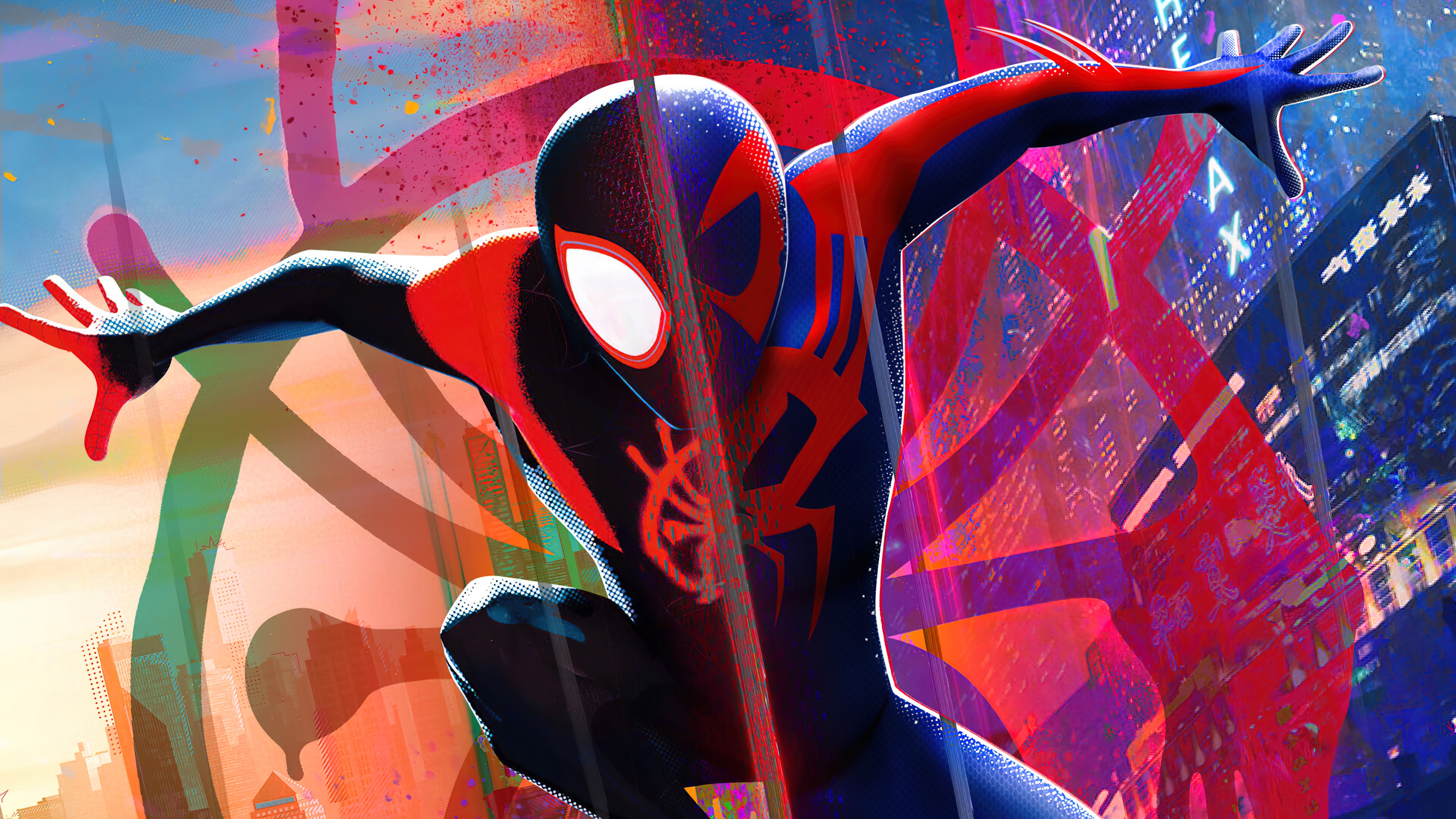 Spider-Man 2099 from Across the Spider-Verse 4K HD Wallpaper