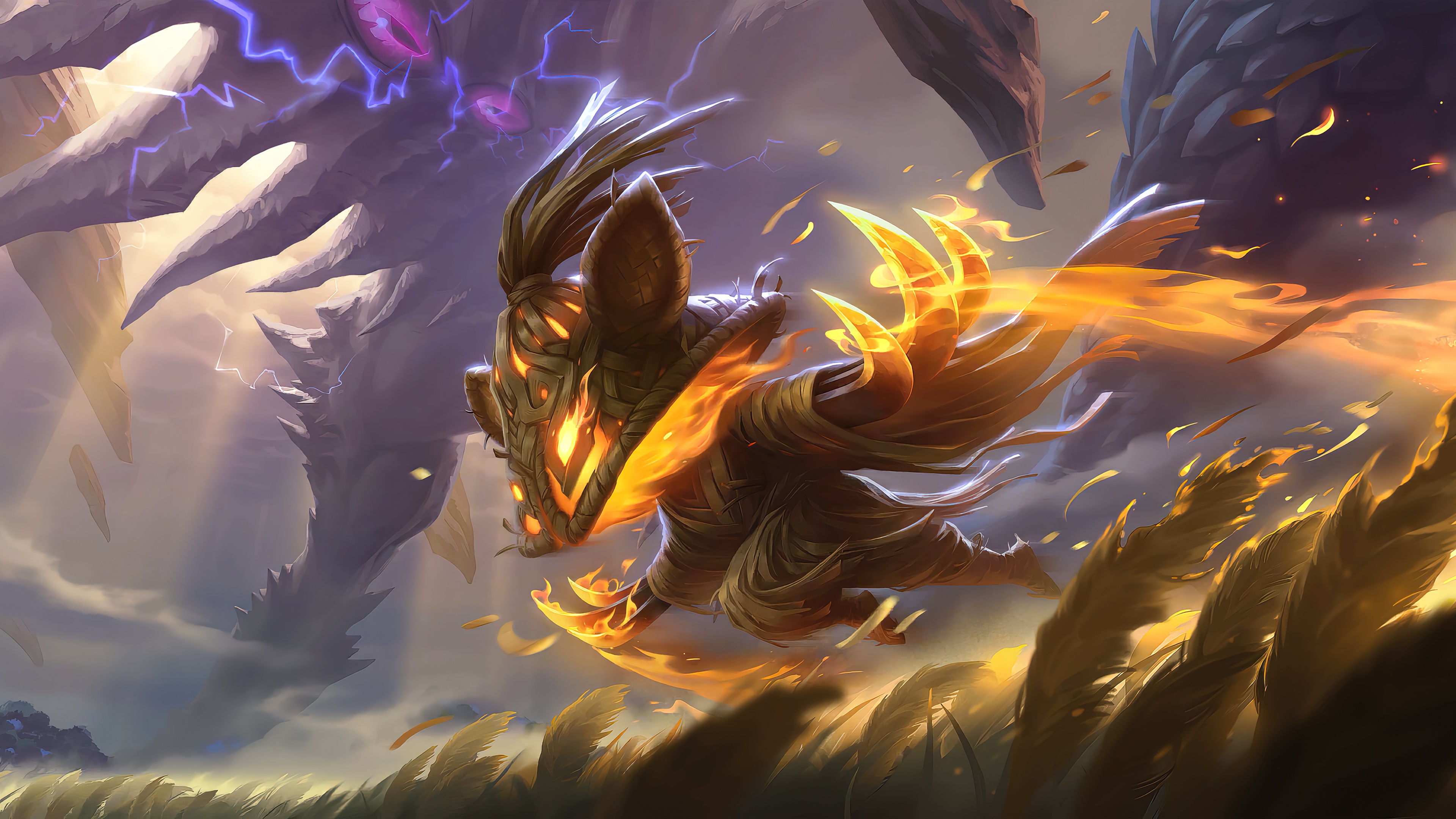 Ember Monk from Legends of Runeterra 4K HD Wallpaper