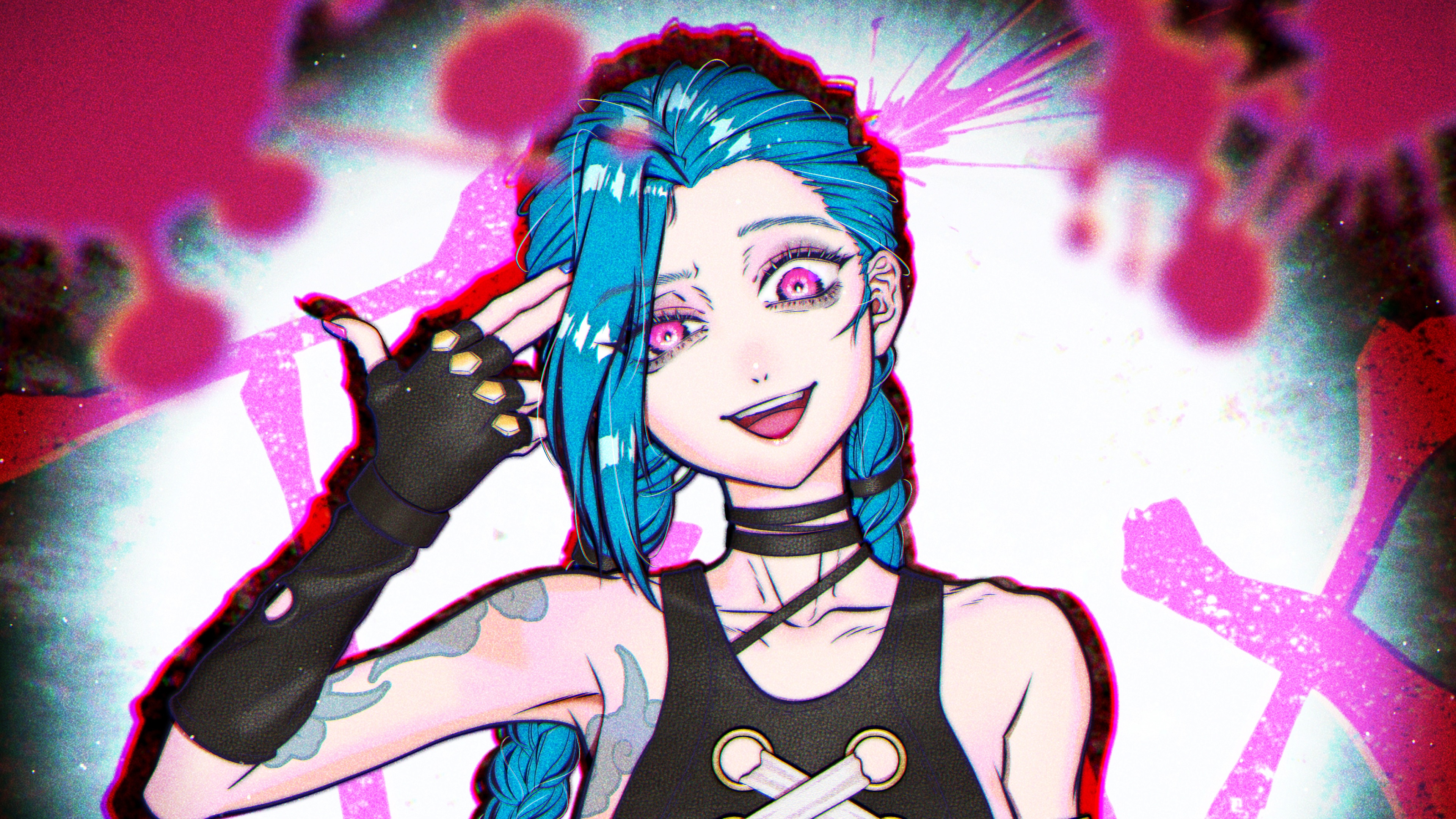 Jinx from Arcane 4K HD Wallpaper