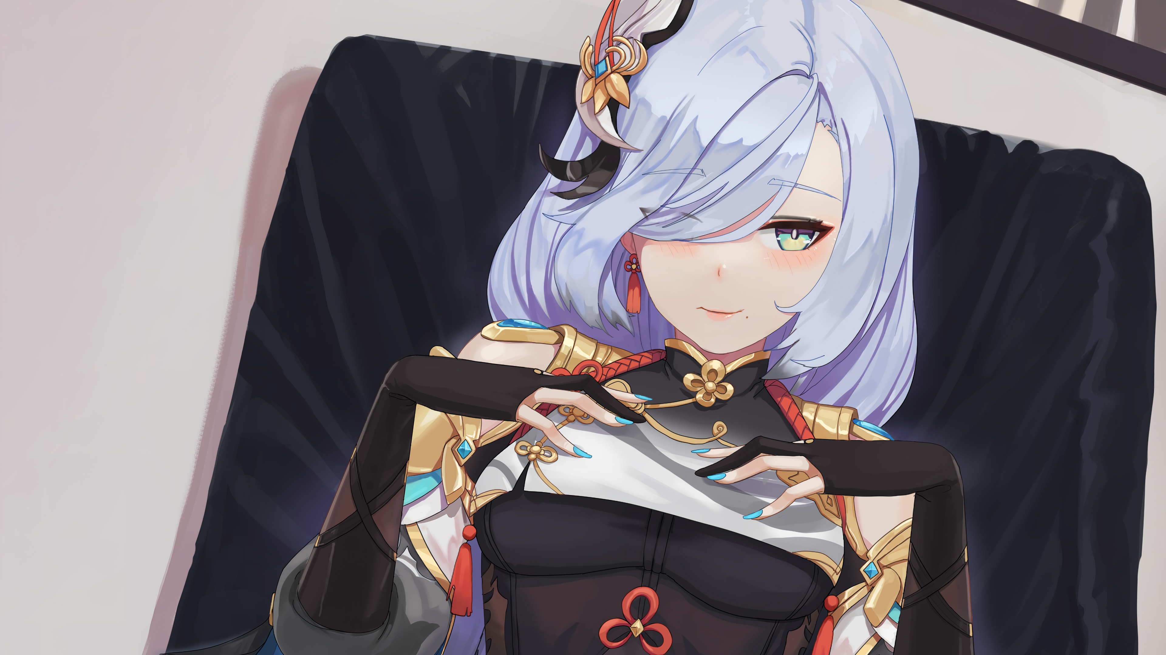 Shenhe from Genshin Impact 4K HD Wallpaper