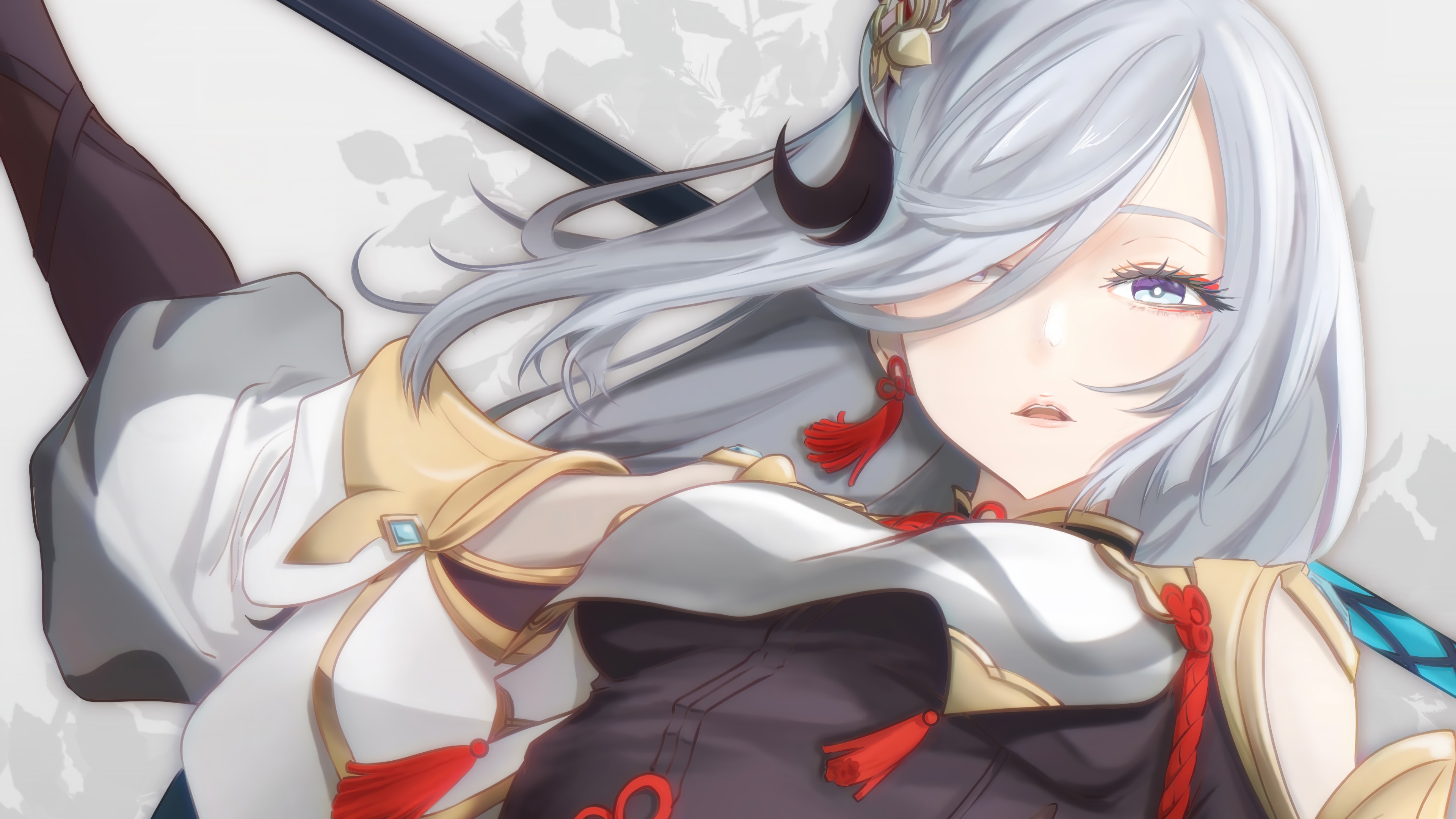 Shenhe from Genshin Impact 4K HD Wallpaper