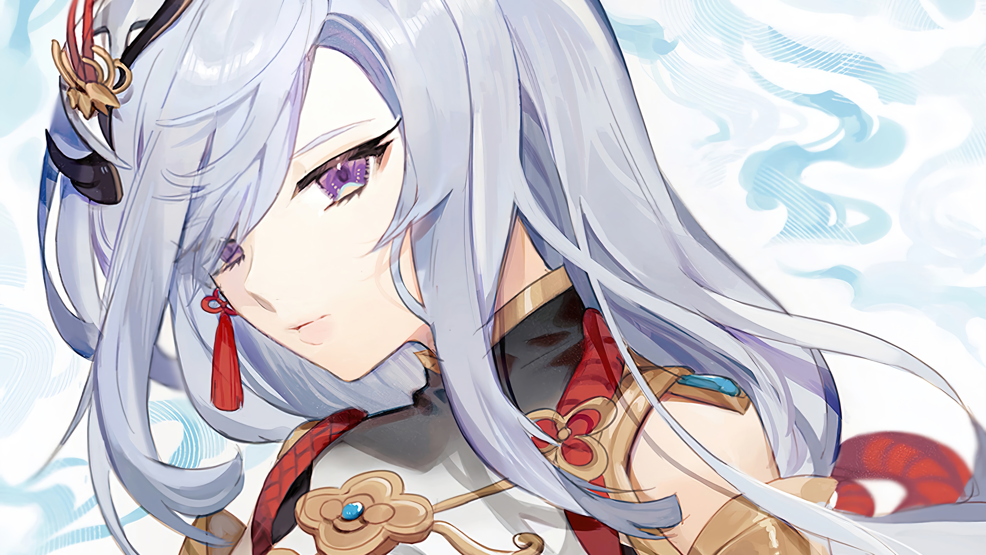 Shenhe from Genshin Impact HD Wallpaper