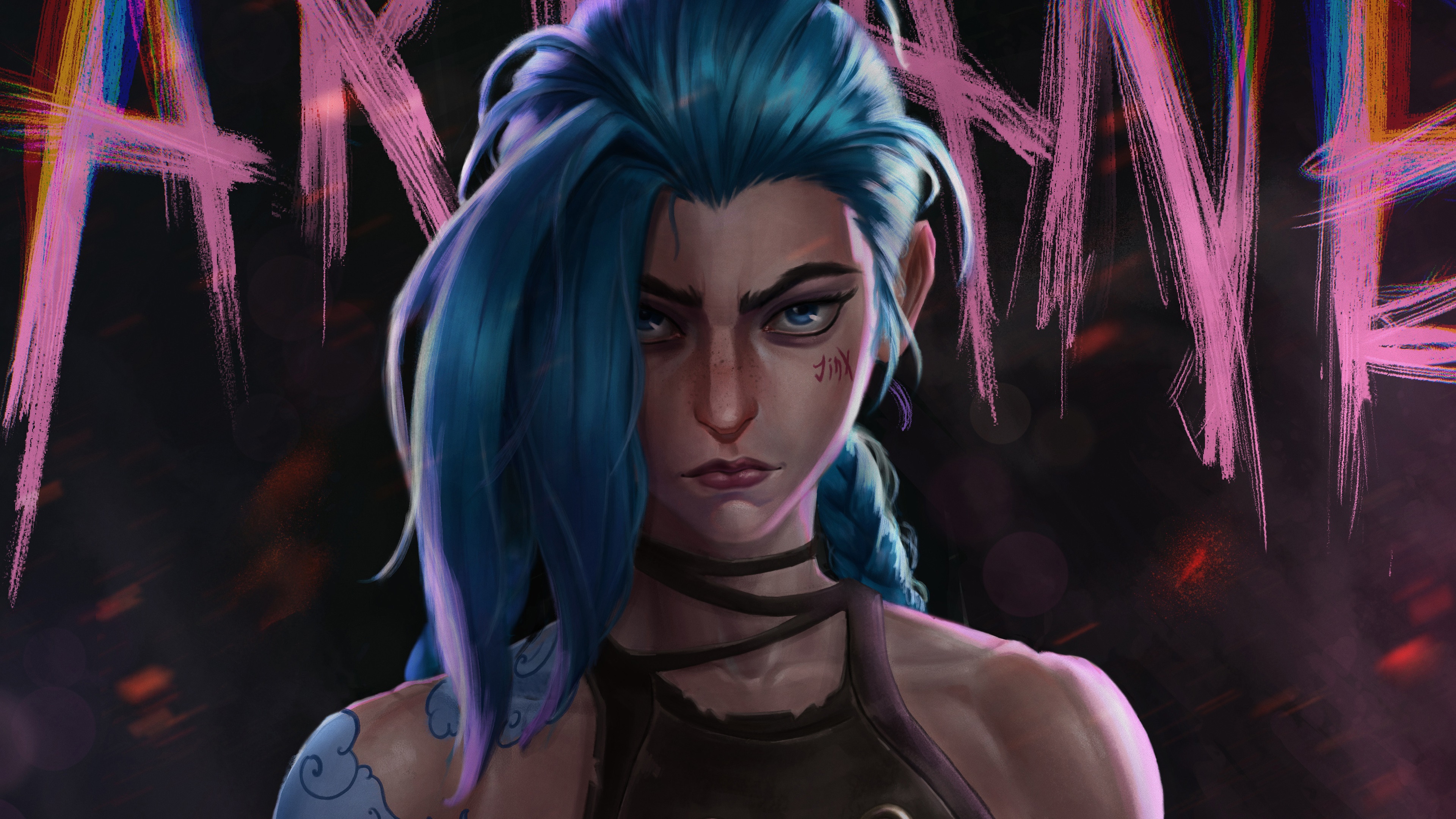 Jinx from Arcane 4K HD Wallpaper