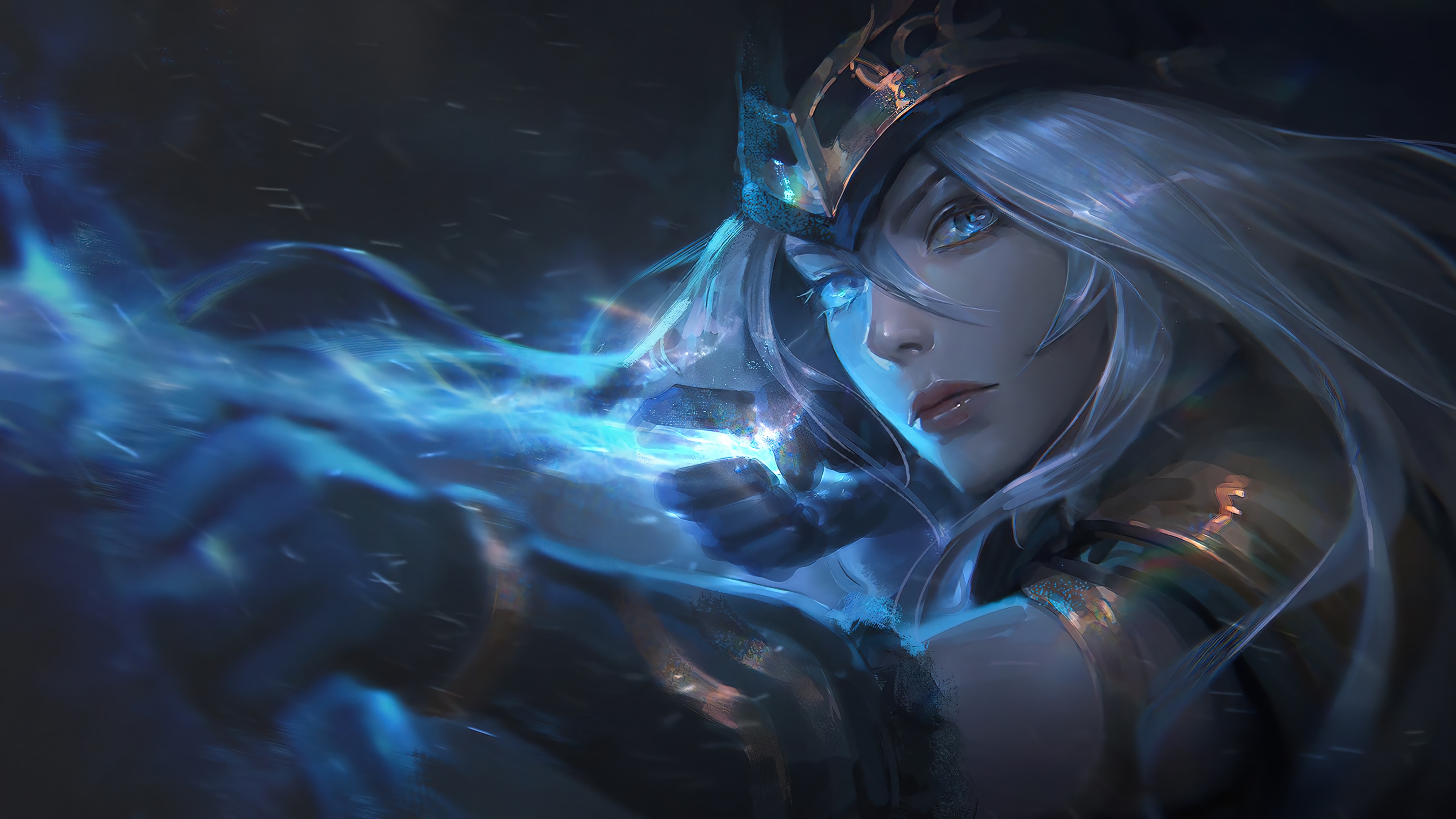 Ashe from League of Legends 4K HD Wallpaper