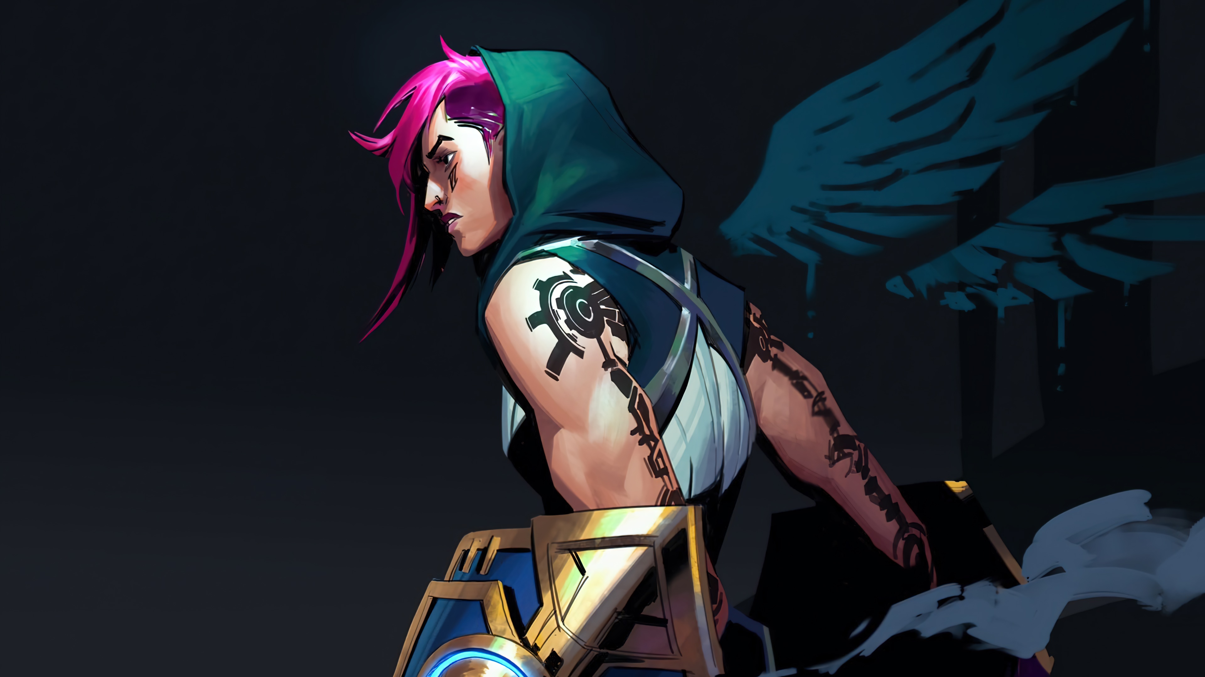 Vi from Arcane 4K HD Wallpaper