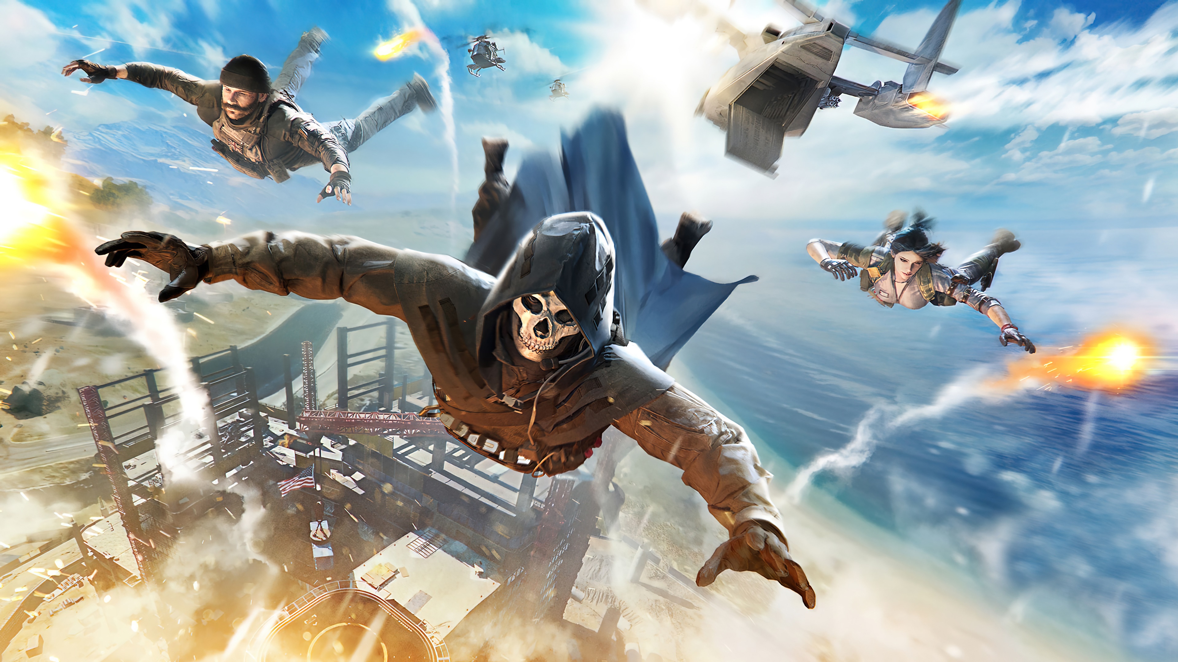 Call of Duty Mobile Skydivers in 4K HD Wallpaper