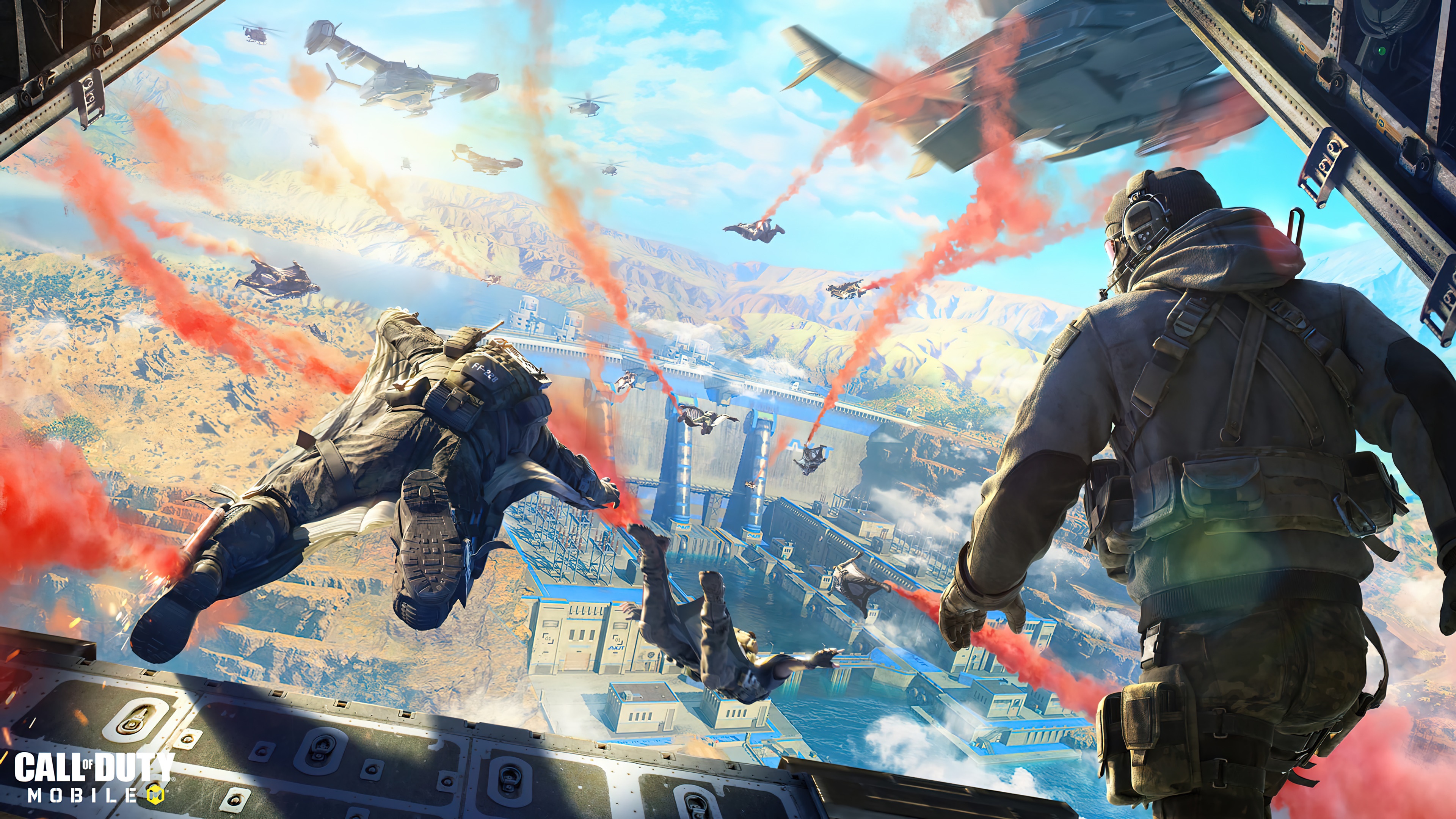 Call of Duty Mobile Blackout Skydive 4K HD Wallpaper