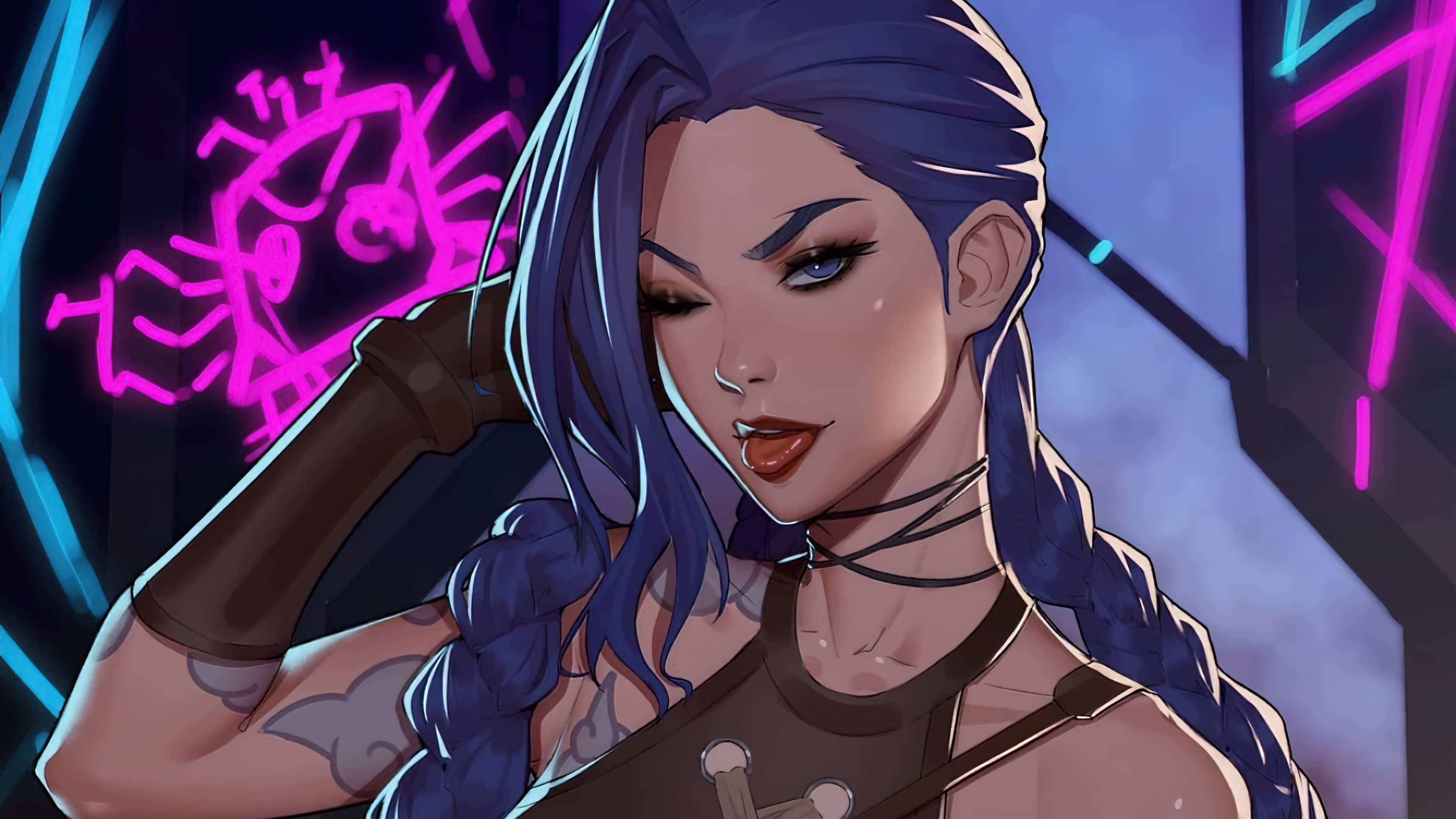 Jinx from Arcane 4K HD Wallpaper