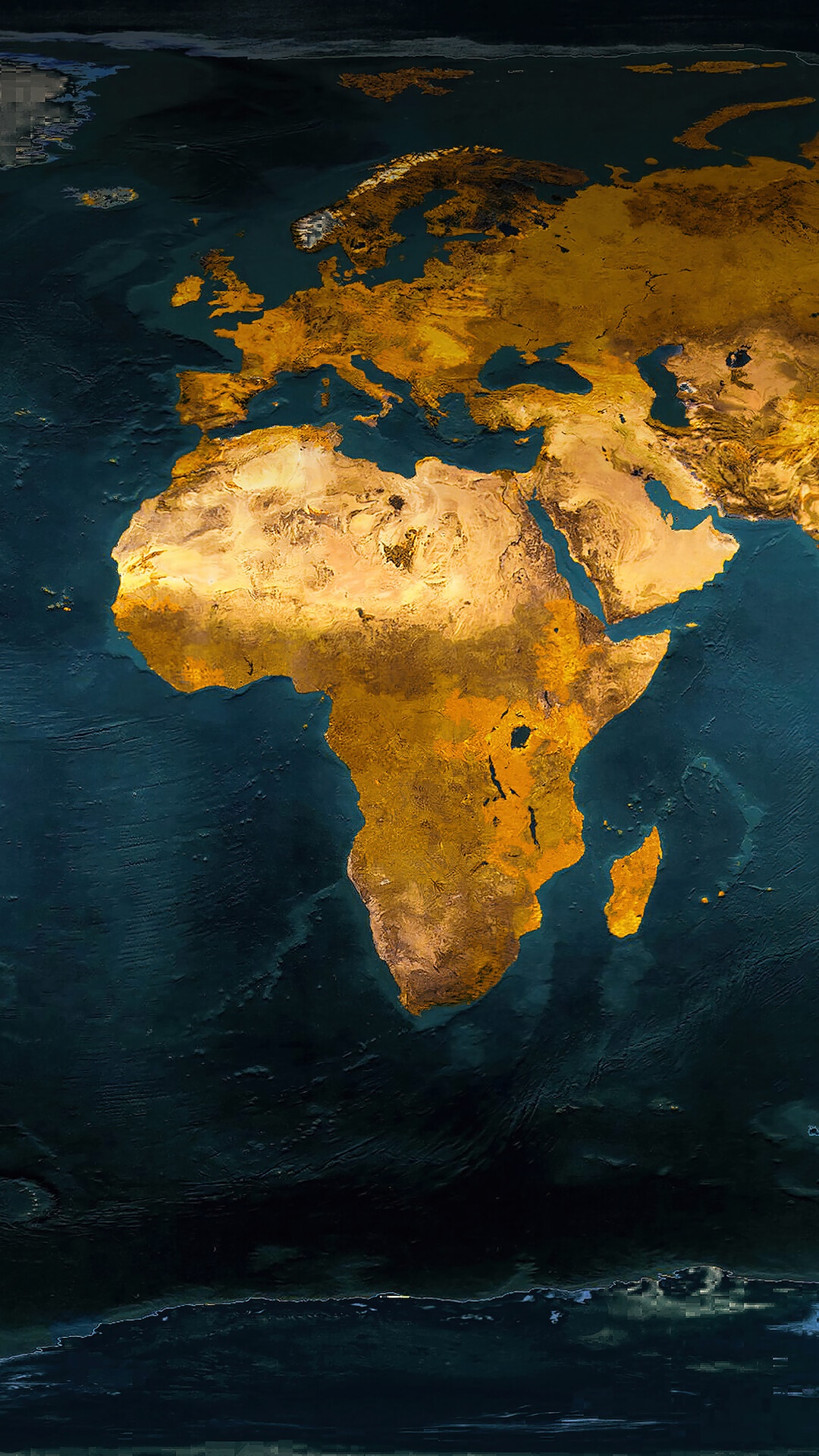 Digital art map of Europe and Africa HD Phone Wallpaper