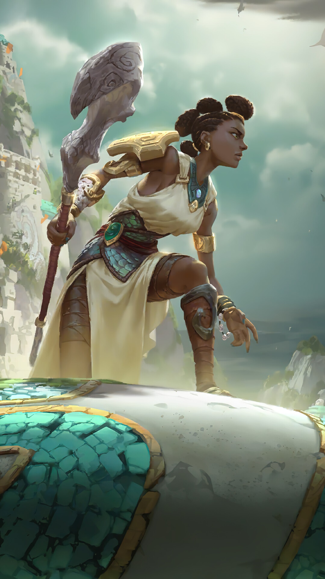 Nilah from Legends of Runeterra HD Phone Wallpaper