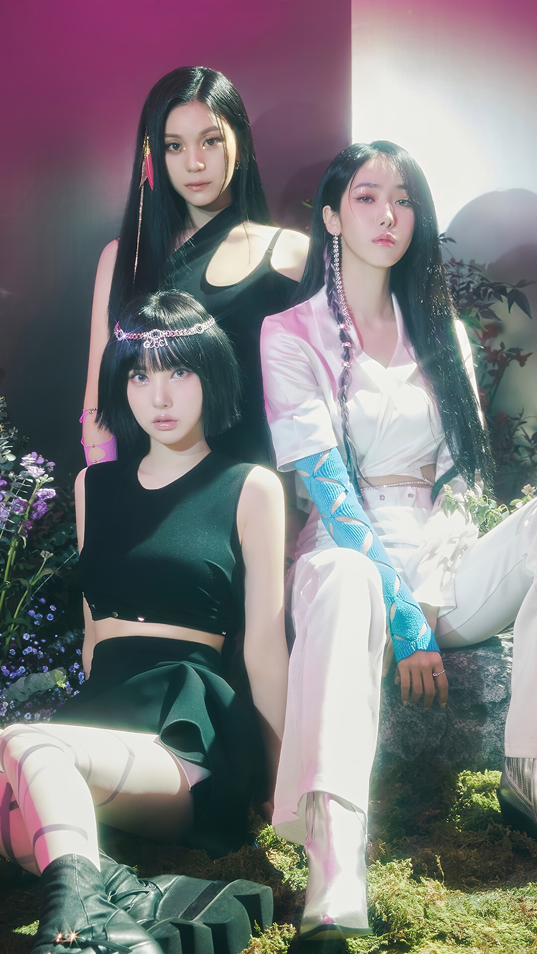 VIVIZ members posing in a mystical setting HD Phone Wallpaper