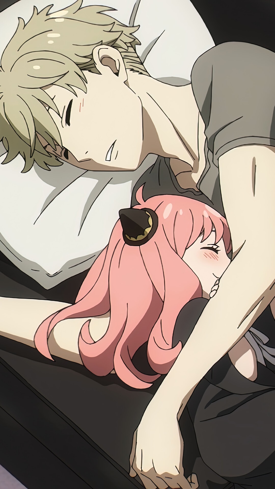 Anya Forger and Loid Forger from Spy x Family sleeping HD Phone Wallpaper