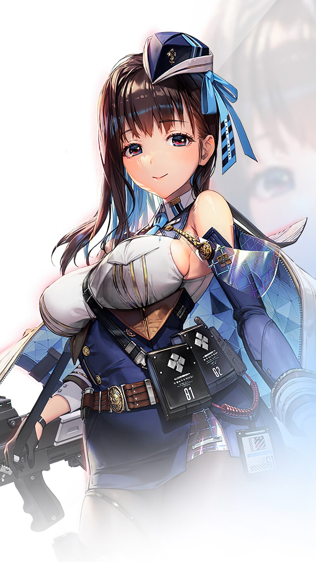 NIKKE Character in Stylish Combat Outfit HD Phone Wallpaper
