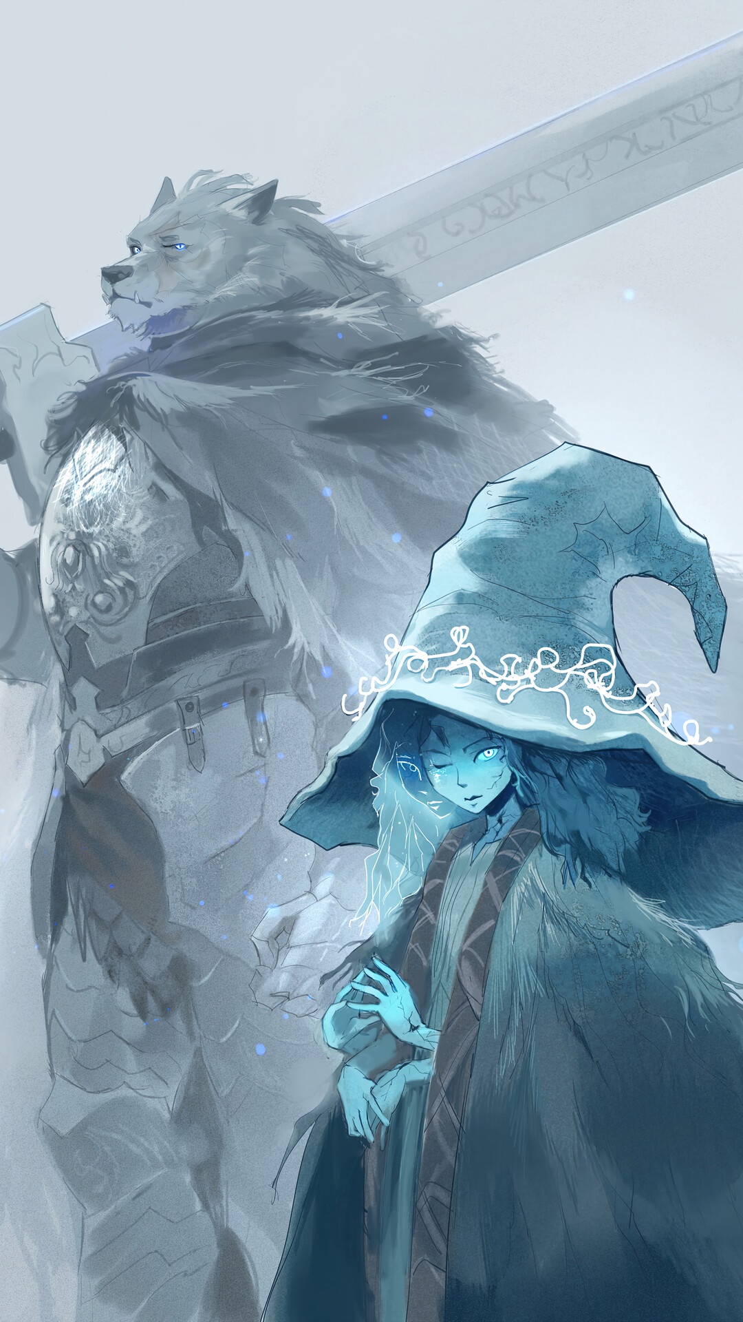 Blaidd and Ranni from Elden Ring HD Phone Wallpaper