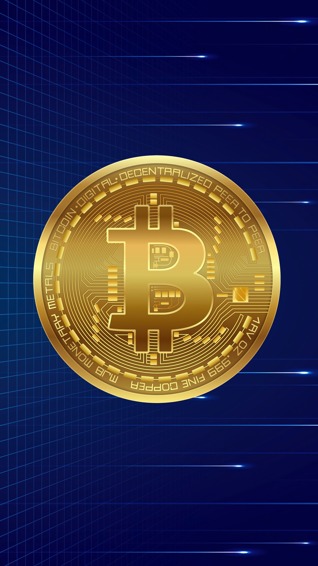 Bitcoin Cryptocurrency Coin HD Phone Wallpaper