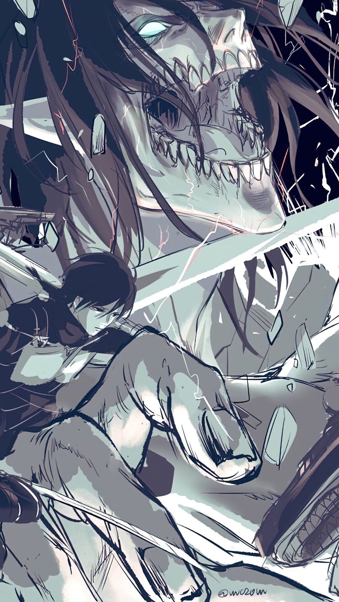 Eren Yeager in Attack on Titan HD Phone Wallpaper