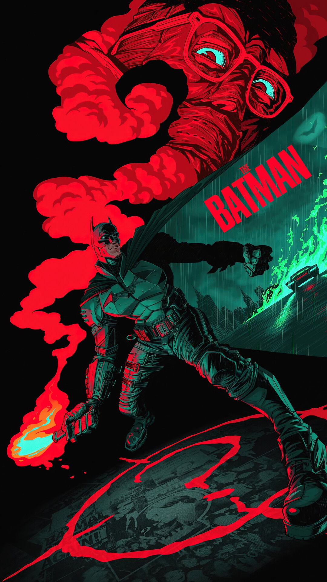 Batman from The Batman (2022) HD Phone Wallpaper