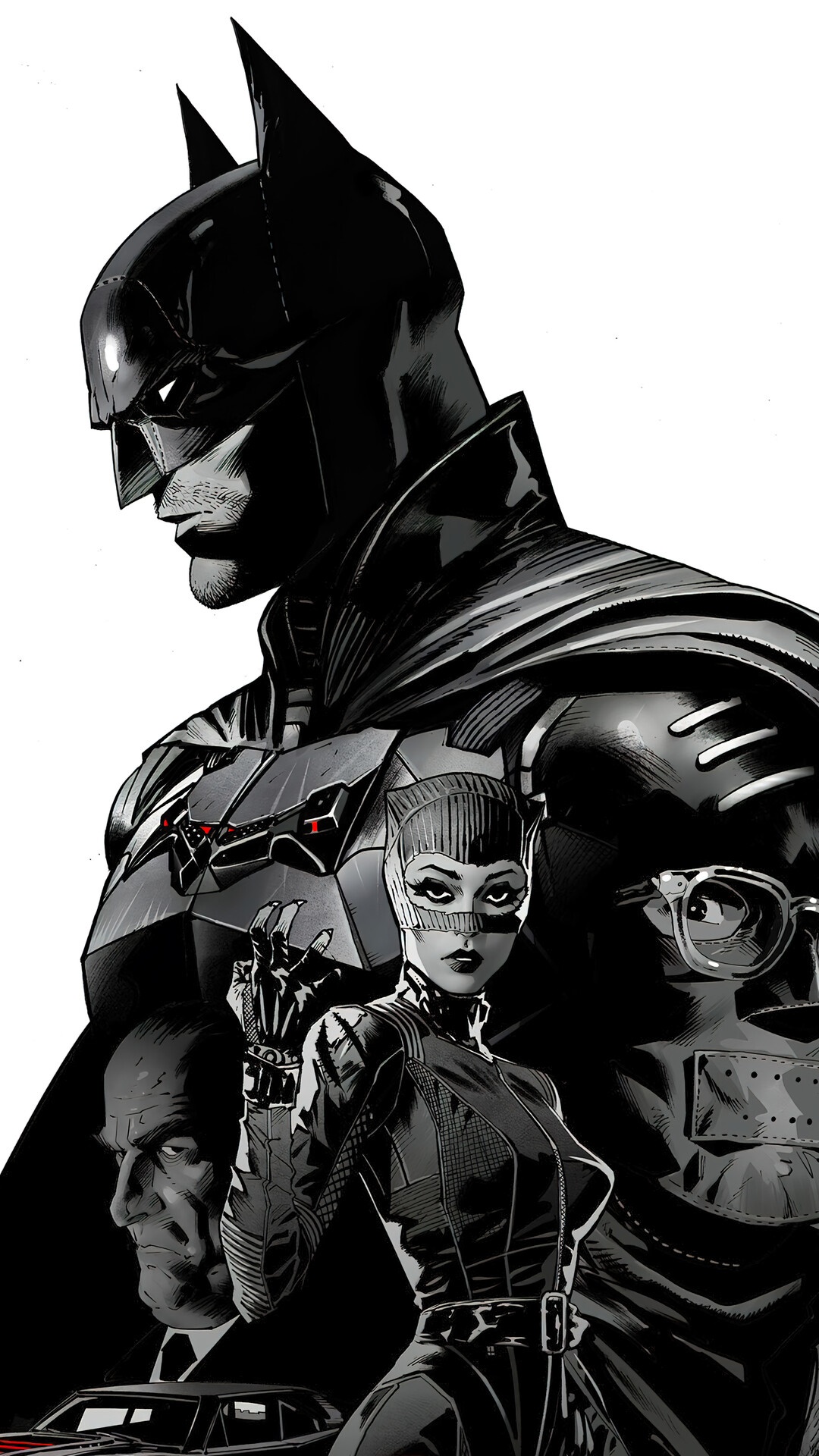 Batman and Catwoman from The Batman (2022) HD Phone Wallpaper