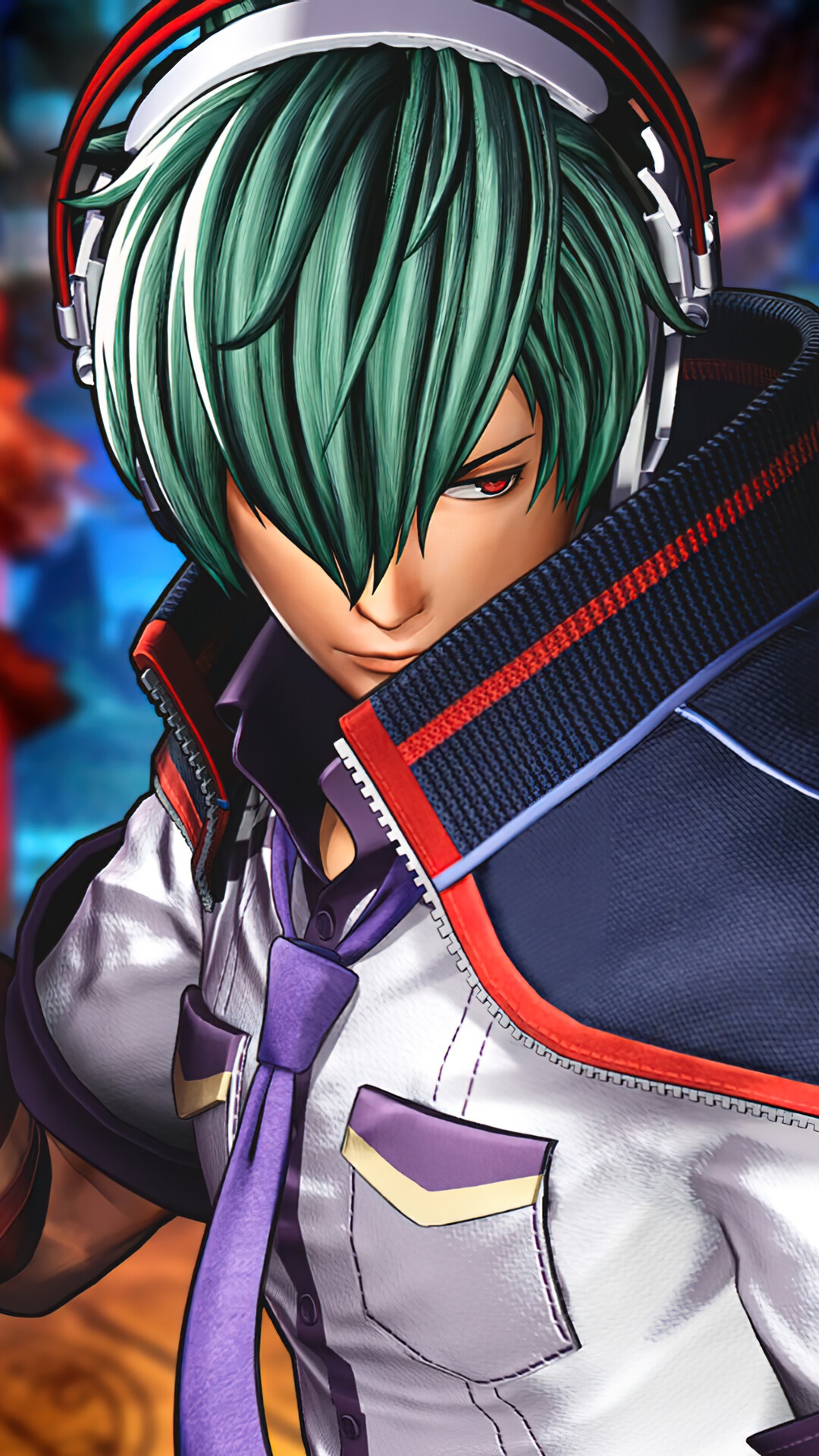 Kyo Kusanagi from The King of Fighters XV HD Phone Wallpaper