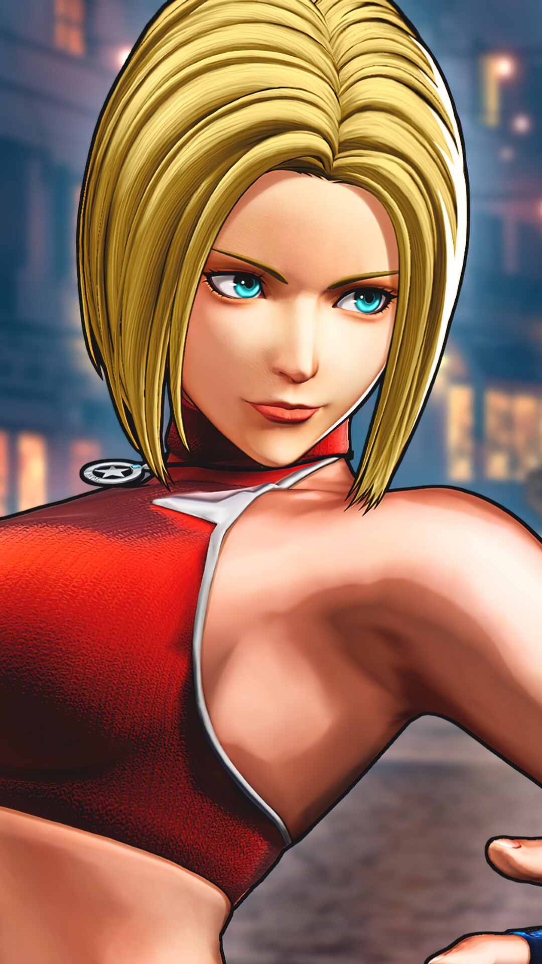 Mary from The King of Fighters XV HD Phone Wallpaper