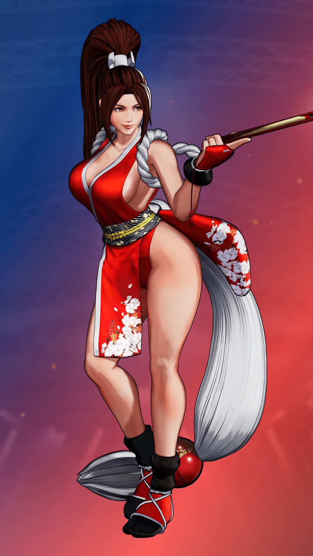 Mai Shiranui from The King of Fighters XV HD Phone Wallpaper