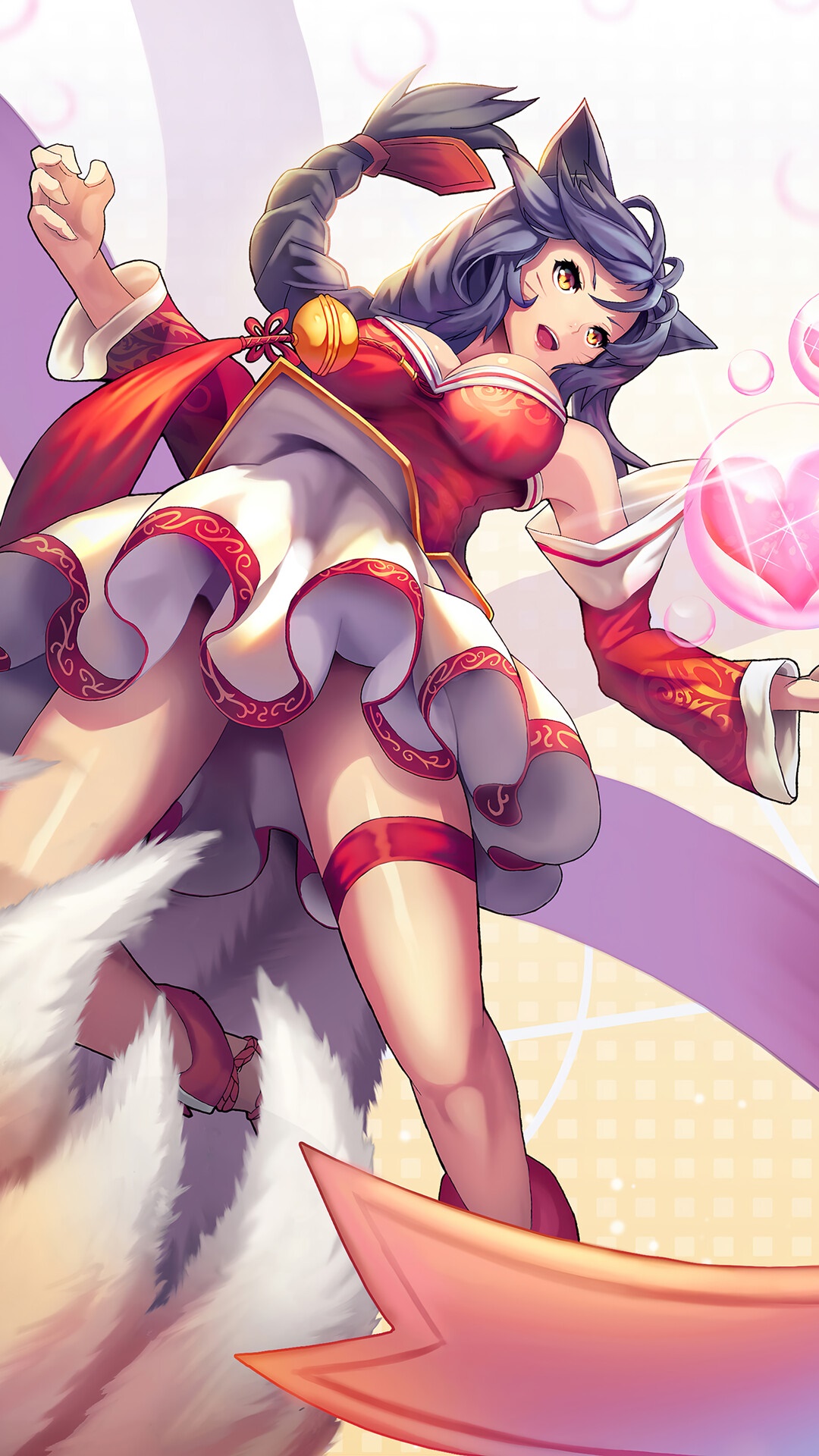 Ahri from League of Legends HD Phone Wallpaper